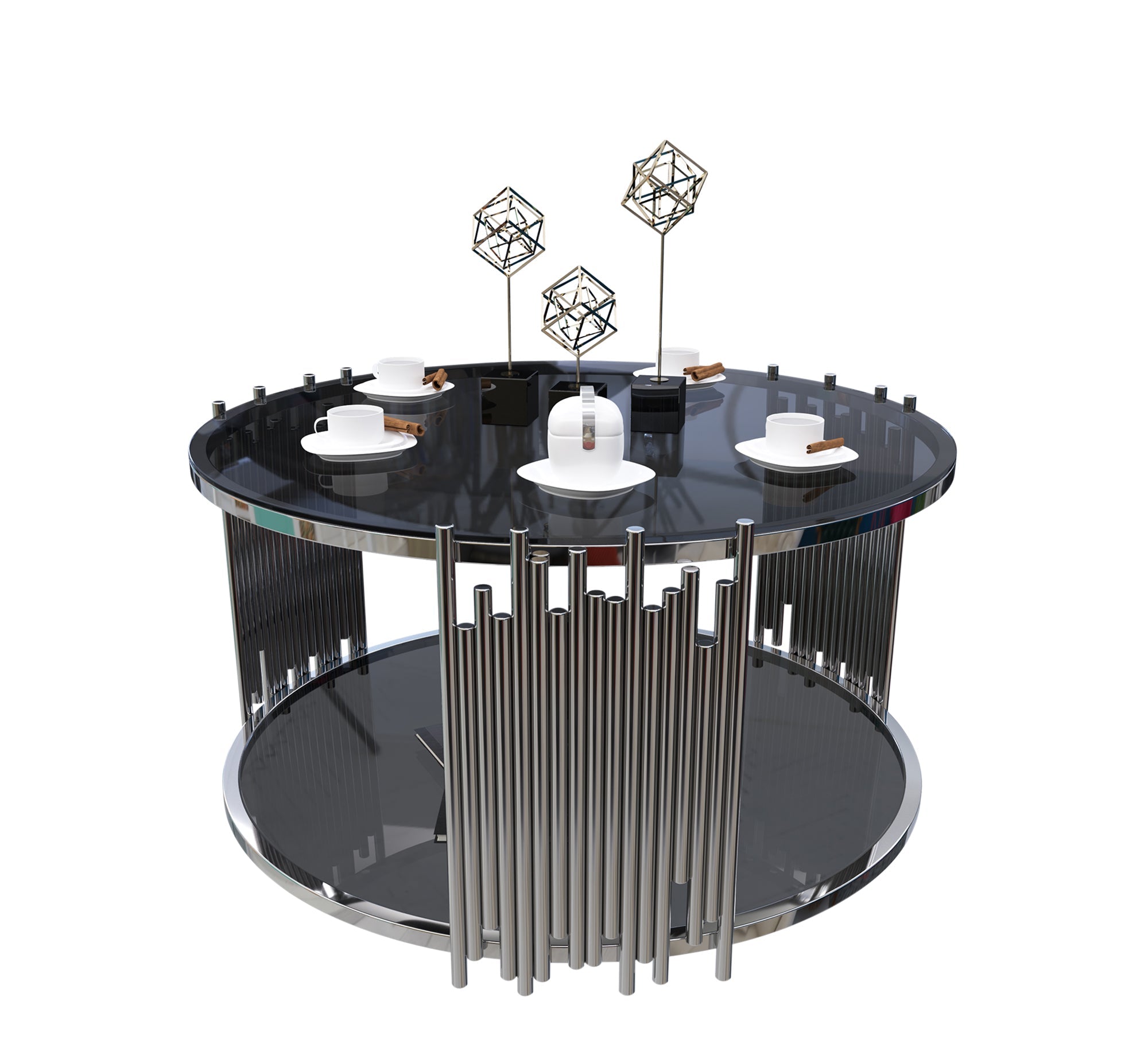 Round table with two living surfaces - Vitrine Furniture - Furniture