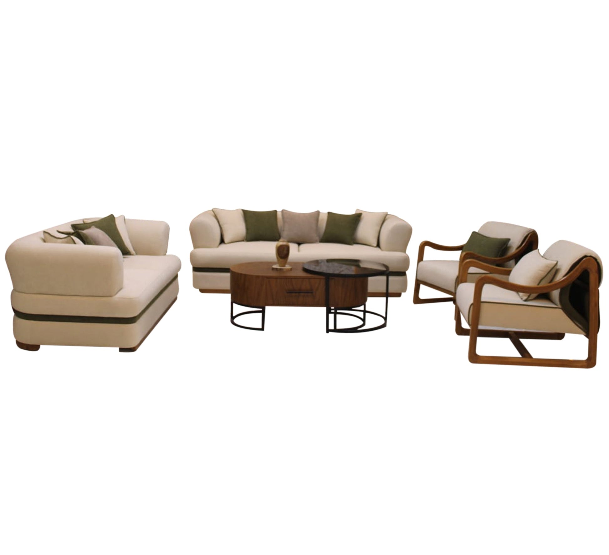 Royal beige living room - Vitrine Furniture - Furniture