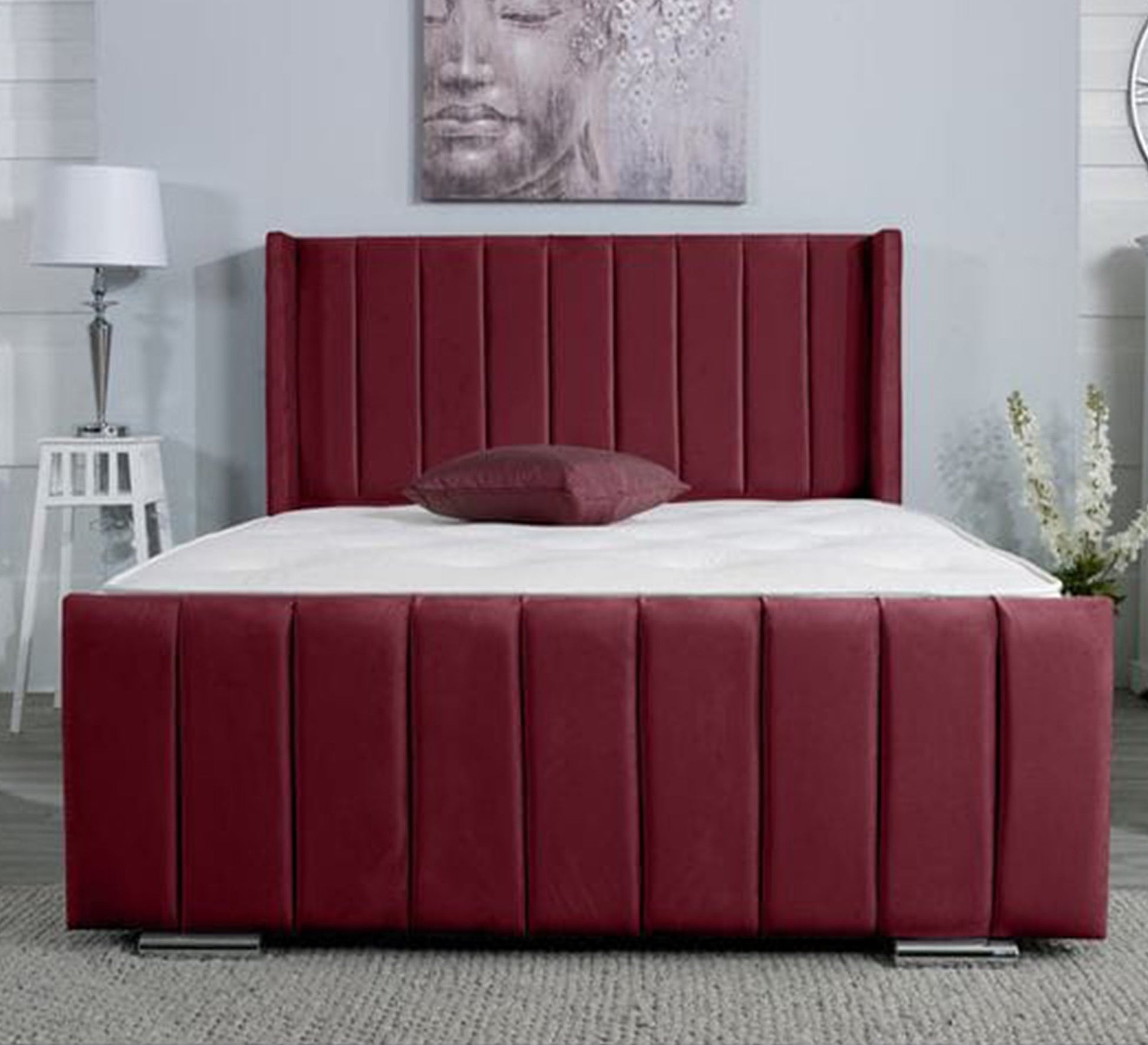 Royal purple red bed - Vitrine Furniture - Furniture