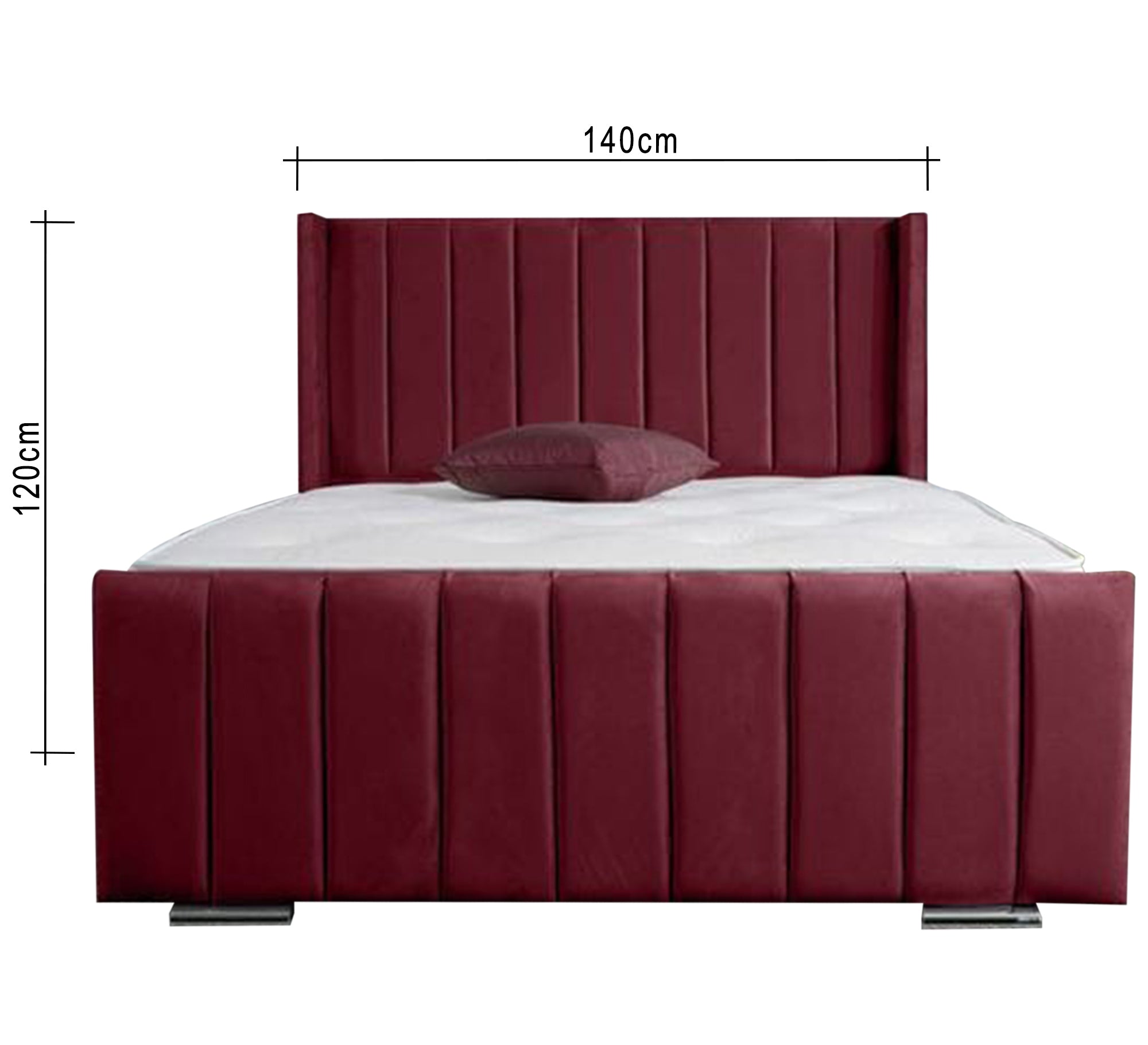 Royal purple red bed - Vitrine Furniture - Furniture