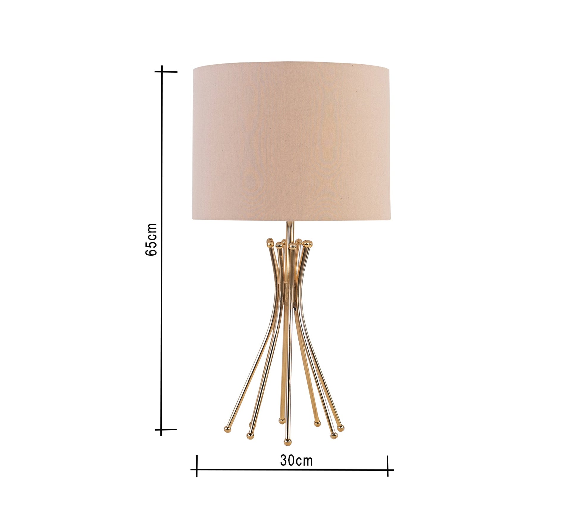 Royal table lamp with a gold base - Vitrine Furniture - Lighting