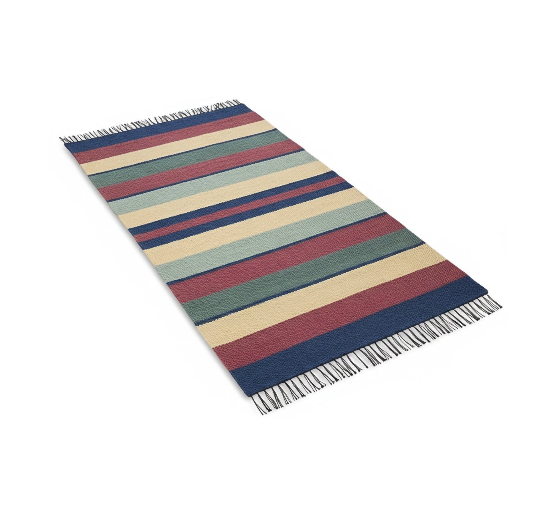 Rubber stripes rug in classic, muted colors - Vitrine Furniture - Accessories
