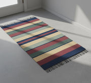 Rubber stripes rug in classic, muted colors - Vitrine Furniture - Accessories