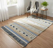 Rug with a rich design featuring woven and embossed patterns - Vitrine Furniture - Accessories