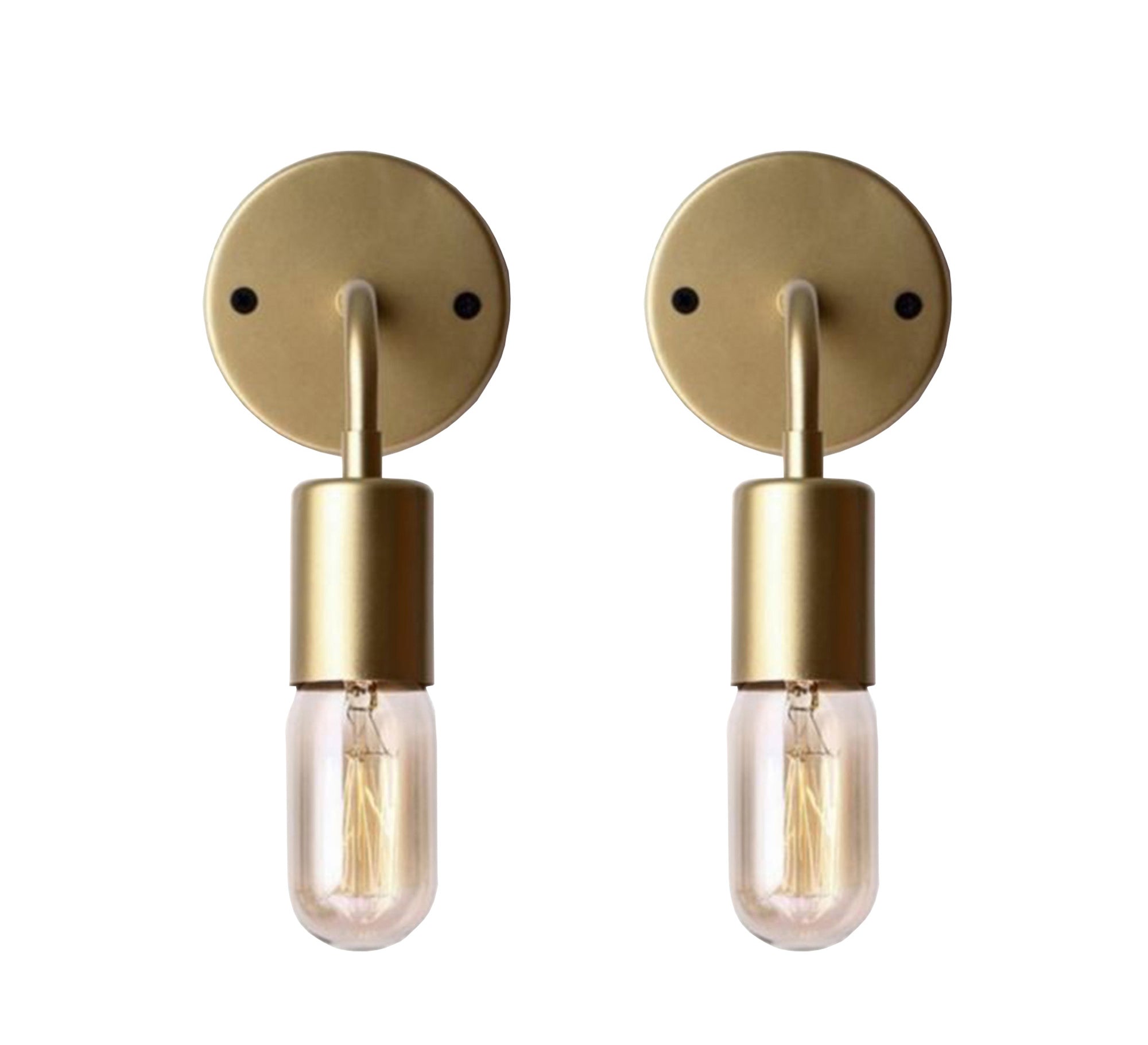 Ruler with 2 golden wall appliques - Vitrine Furniture - Wall Sconce Lighting