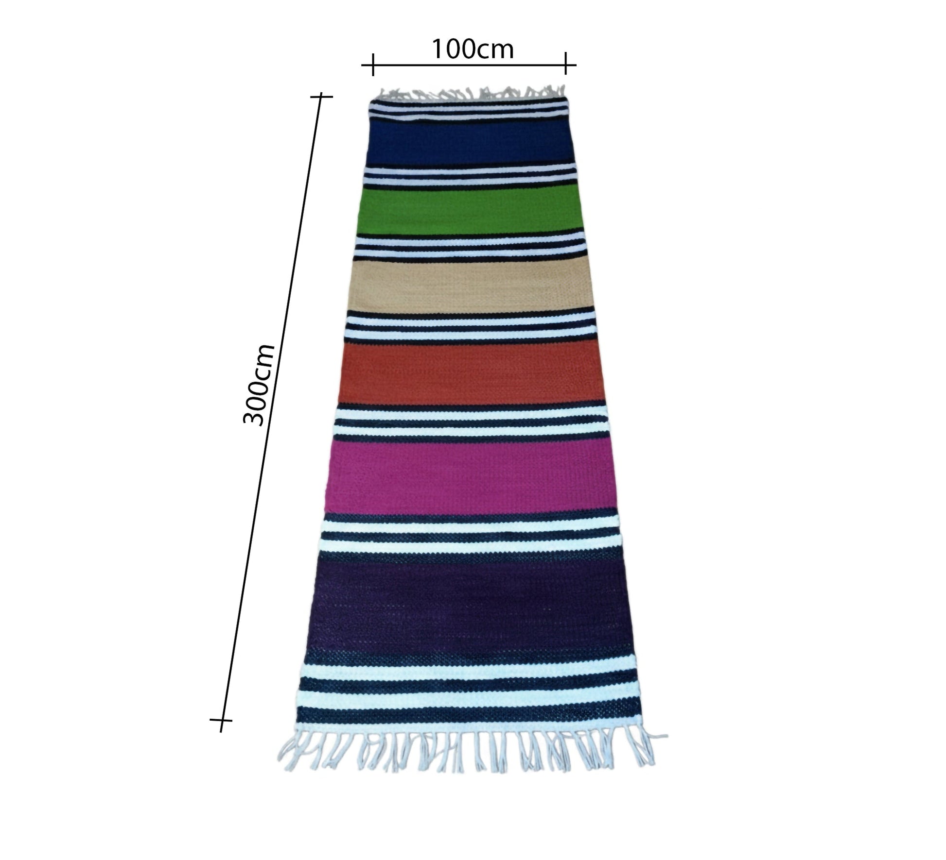 Runner rug in bold colors and stripes - Vitrine Furniture - Accessories