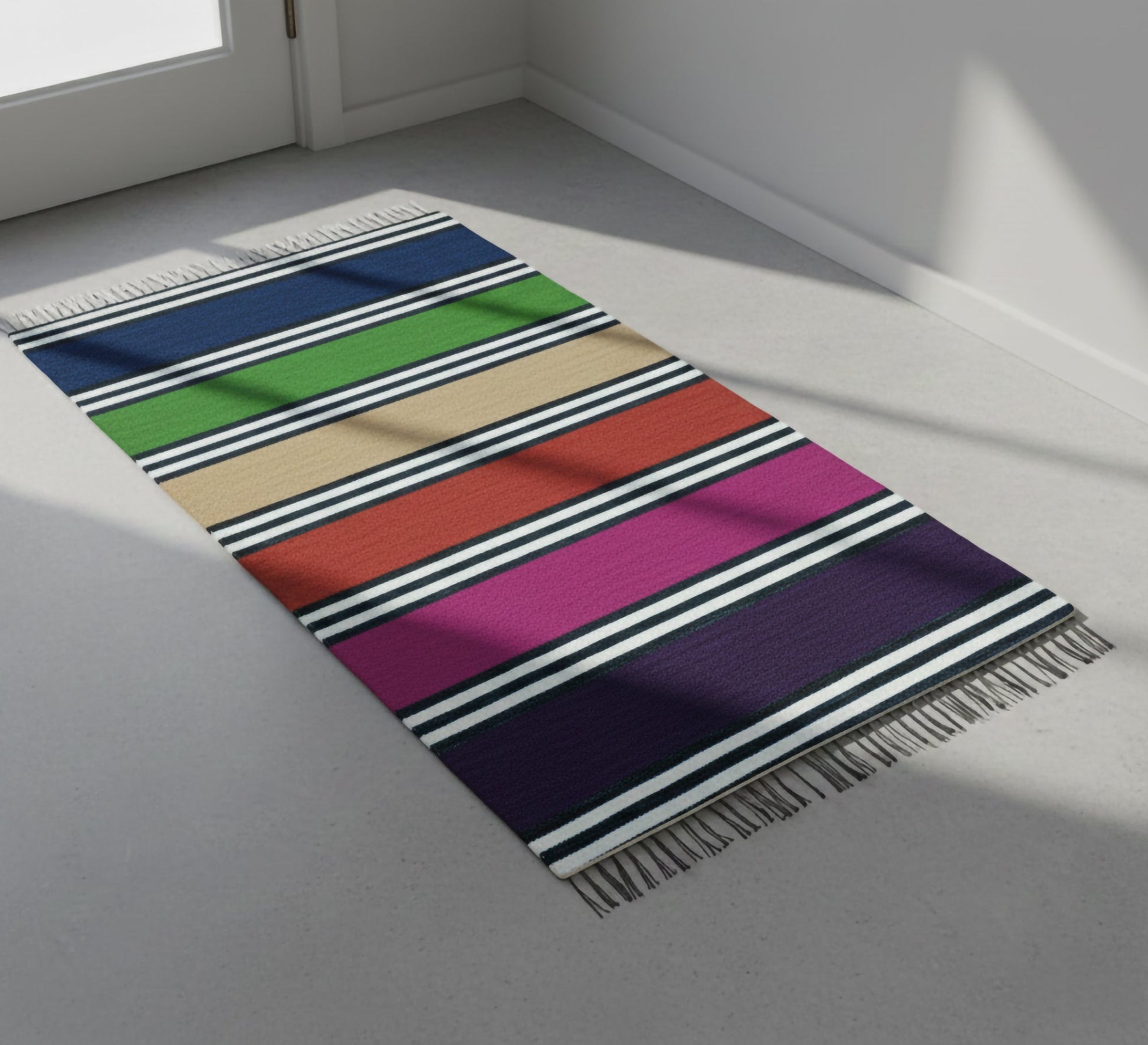 Runner rug in bold colors and stripes - Vitrine Furniture - Accessories