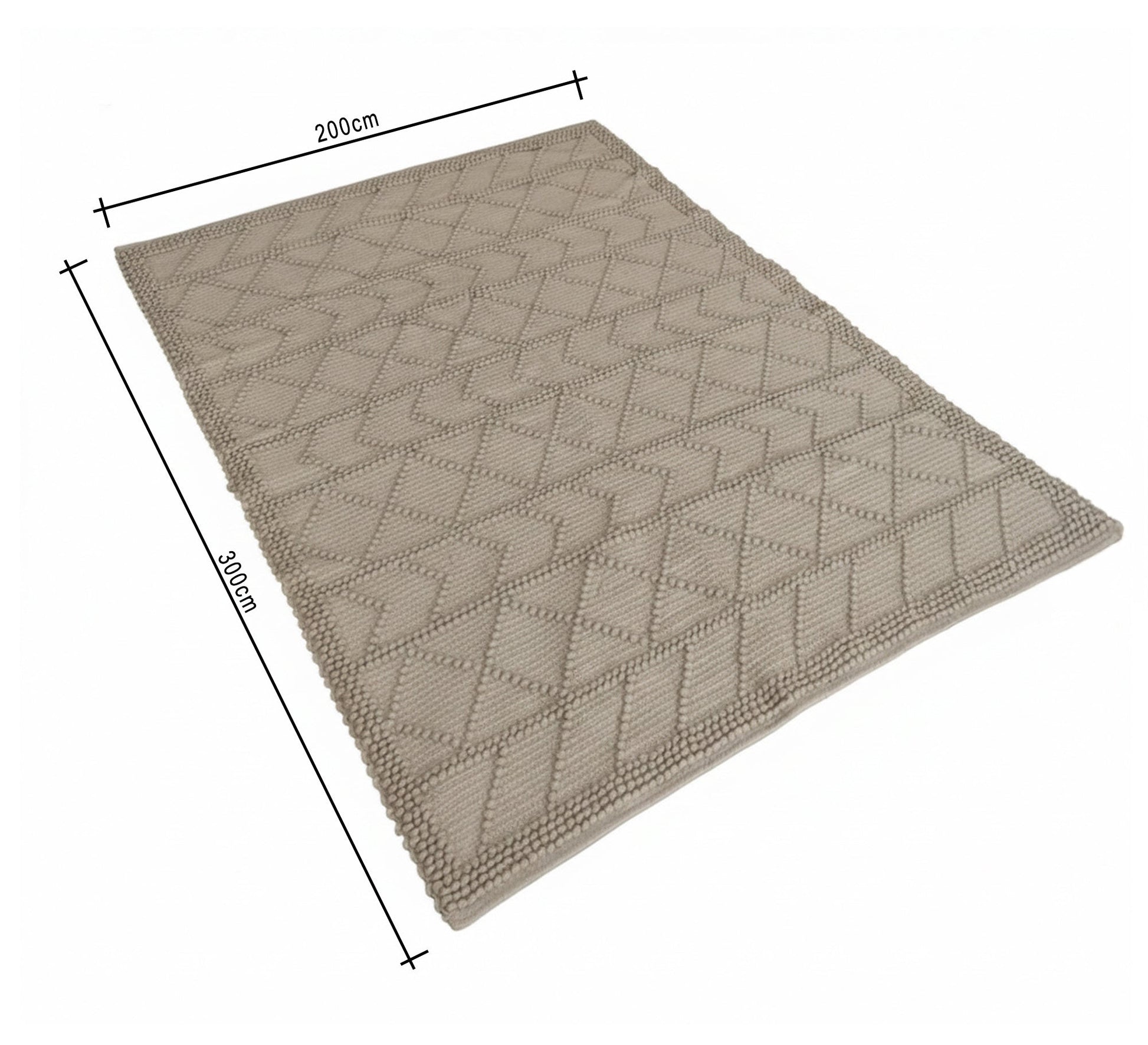 Rustic rug woven with geometric patterns - Vitrine Furniture - Accessories