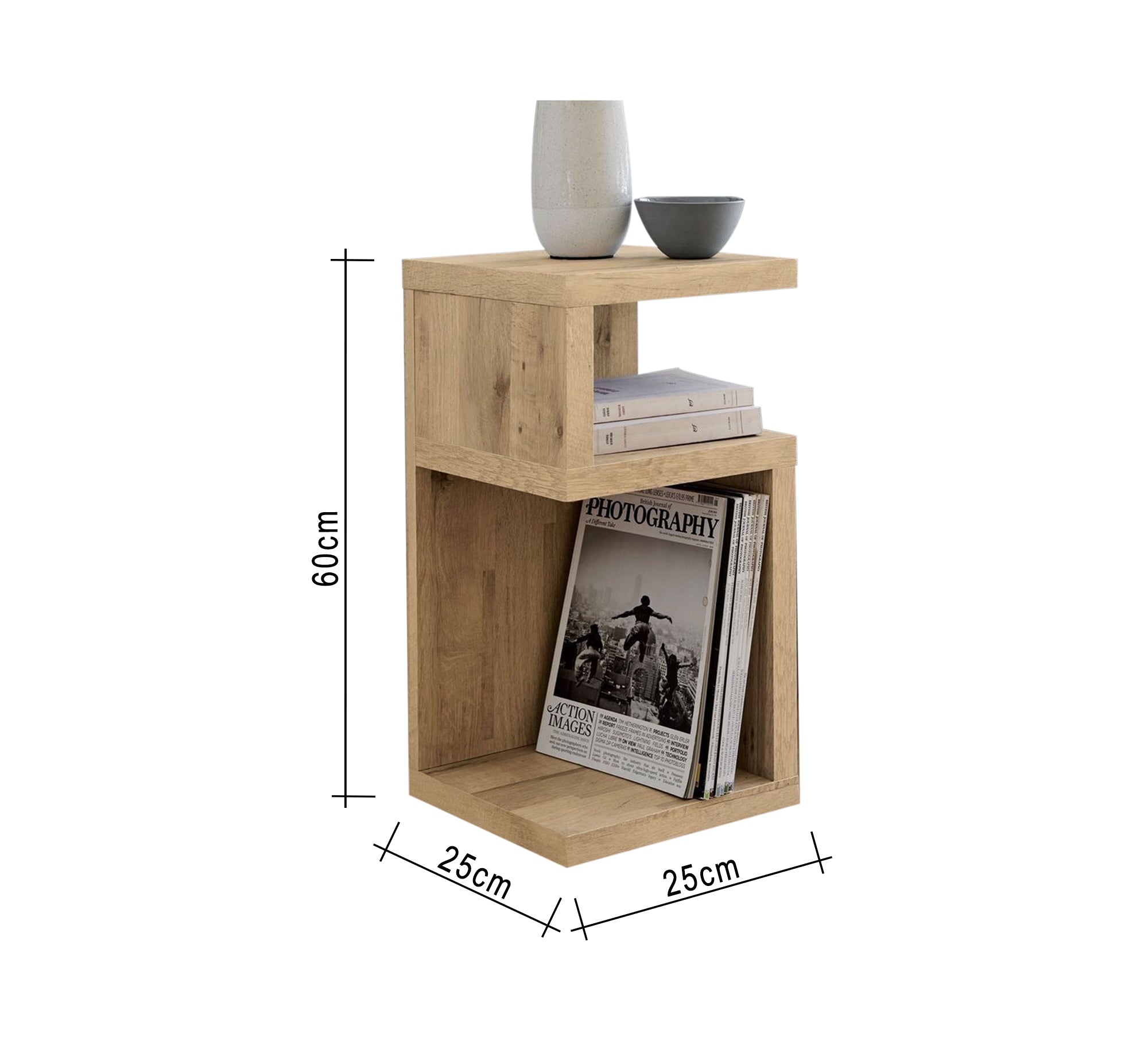 S - shaped side table library - Vitrine Furniture - Furniture