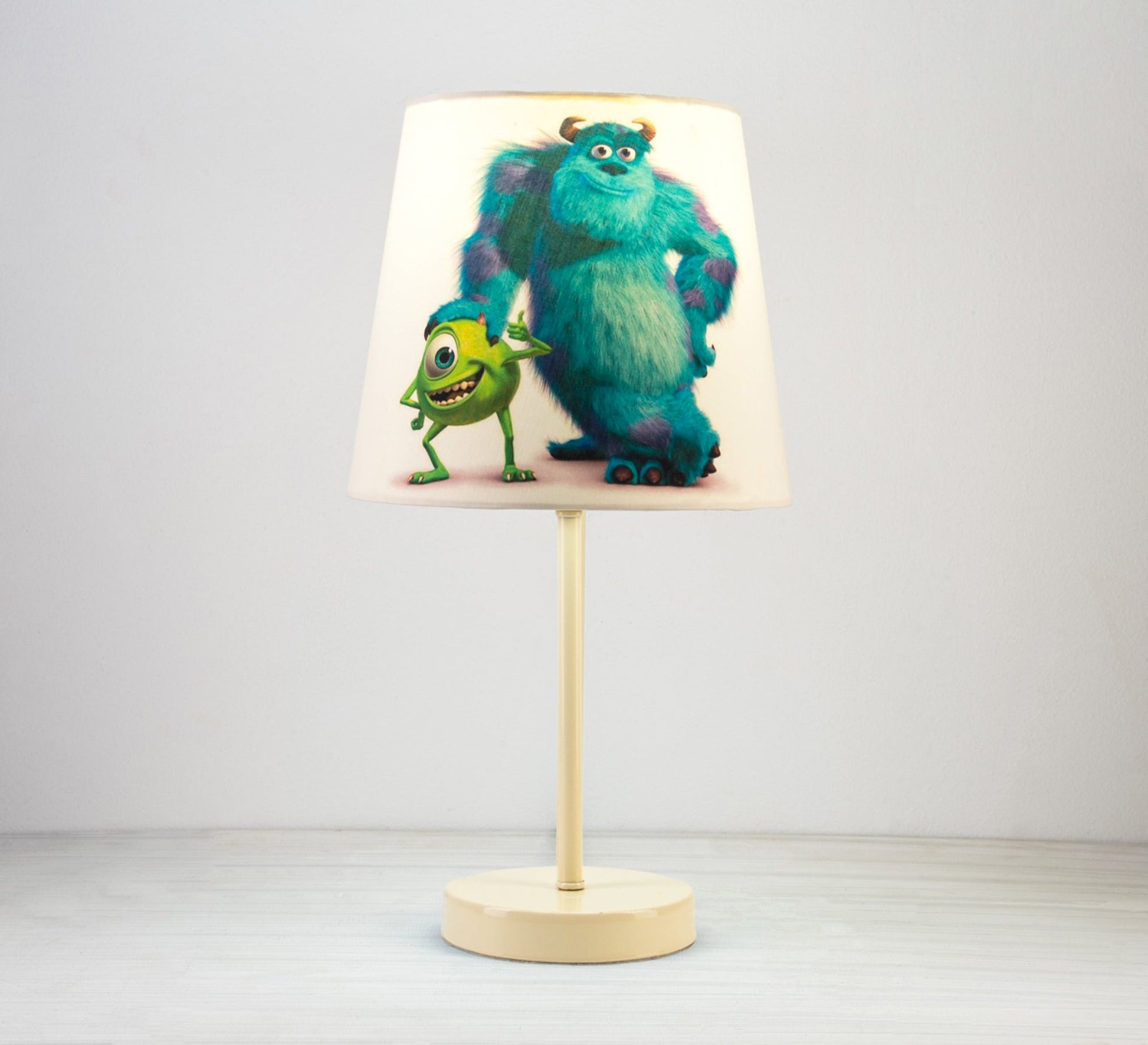 Sally and Mike Lamp: Great Friends for the Nursery with Beige Base - Vitrine Furniture - Lighting