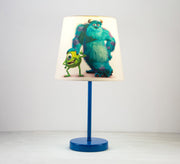 Sally and Mike Lamp: Great Friends for the Nursery with Blue Base - Vitrine Furniture - Lighting