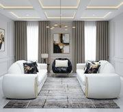 Salon set with a distinctive and luxurious circular design - Vitrine Furniture - Living room sets