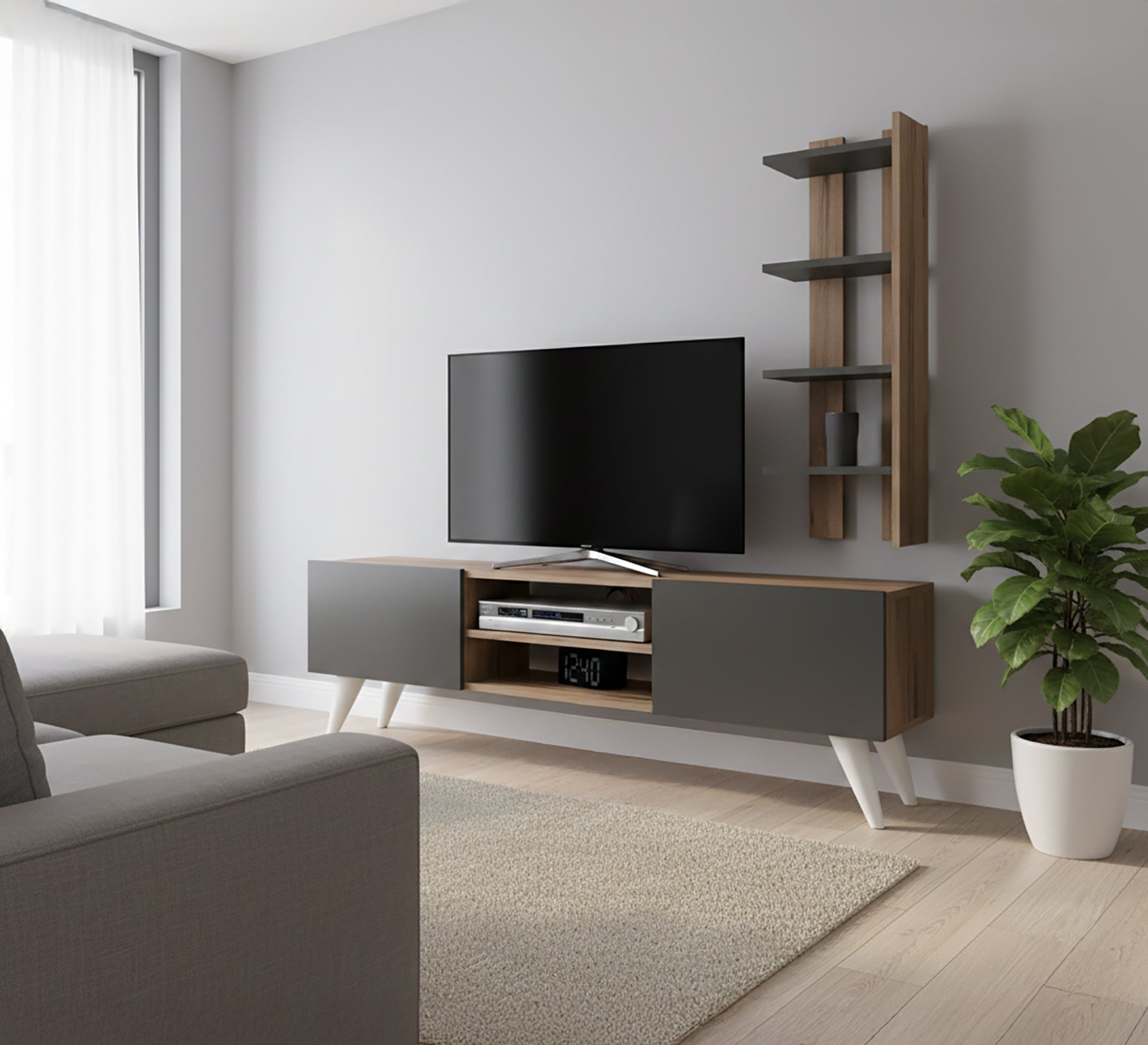 Screen TV Unit: Stylish, Versatile, Space - Saving - Vitrine Furniture - TV Table & Cabinet
