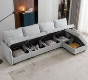 Sectional corner with ample storage spaces - Vitrine Furniture - Furniture