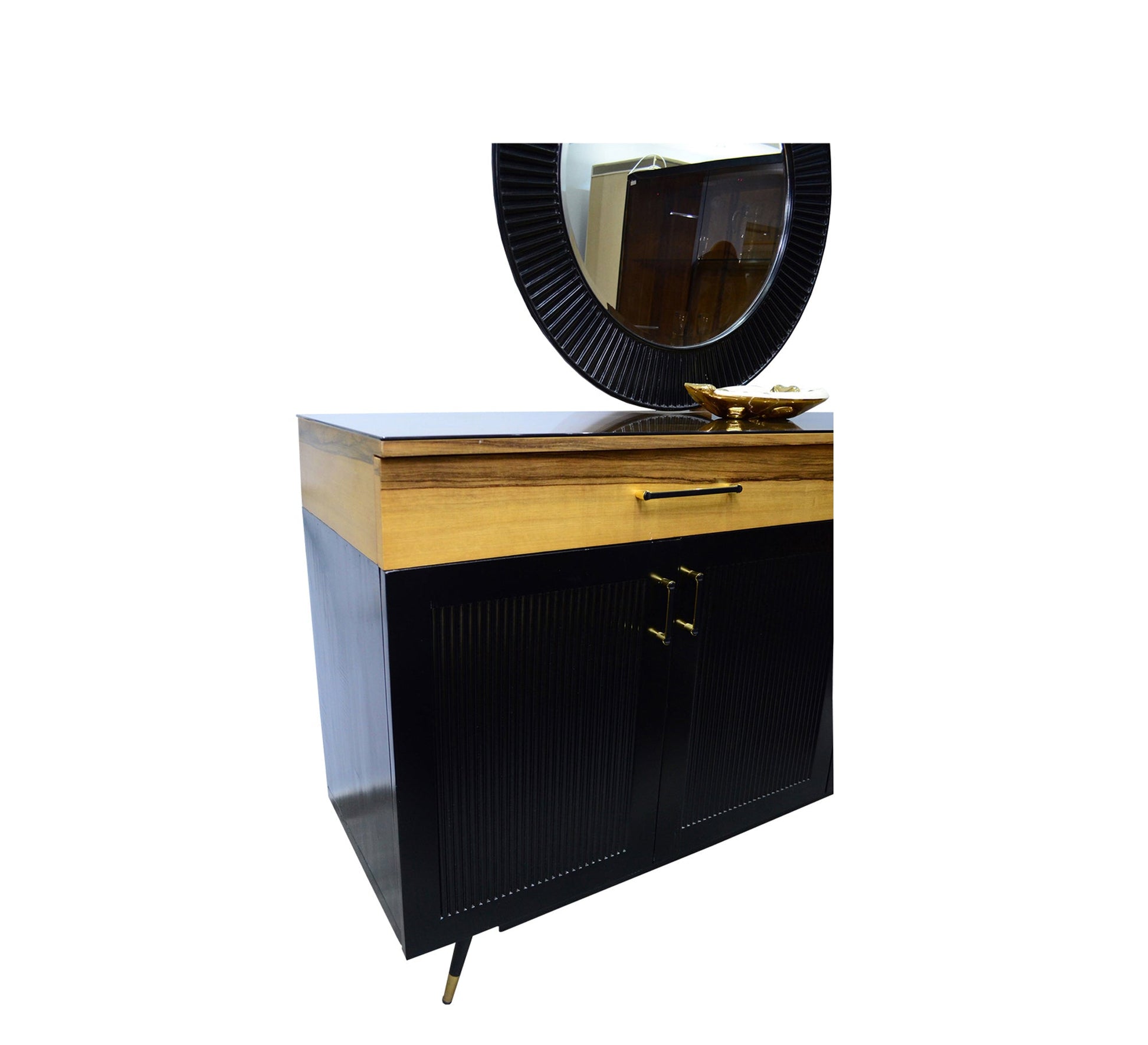 Semi - Classic Dark Brown Dining Charm - Vitrine Furniture - Sets