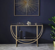 Semicircular console and glass shelves - Vitrine Furniture - Furniture