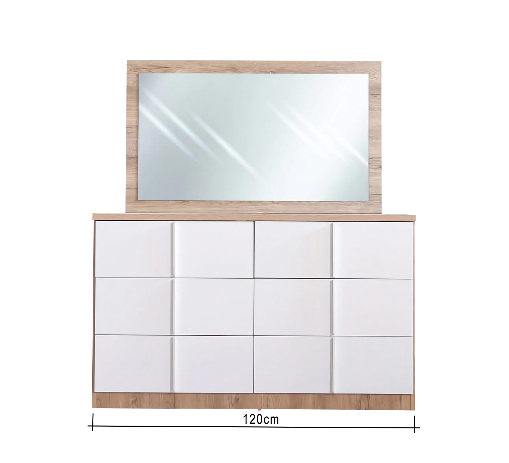 Serenity Spaces: White & Brown Wooden Master Bedroom - Vitrine Furniture - Bed Sets