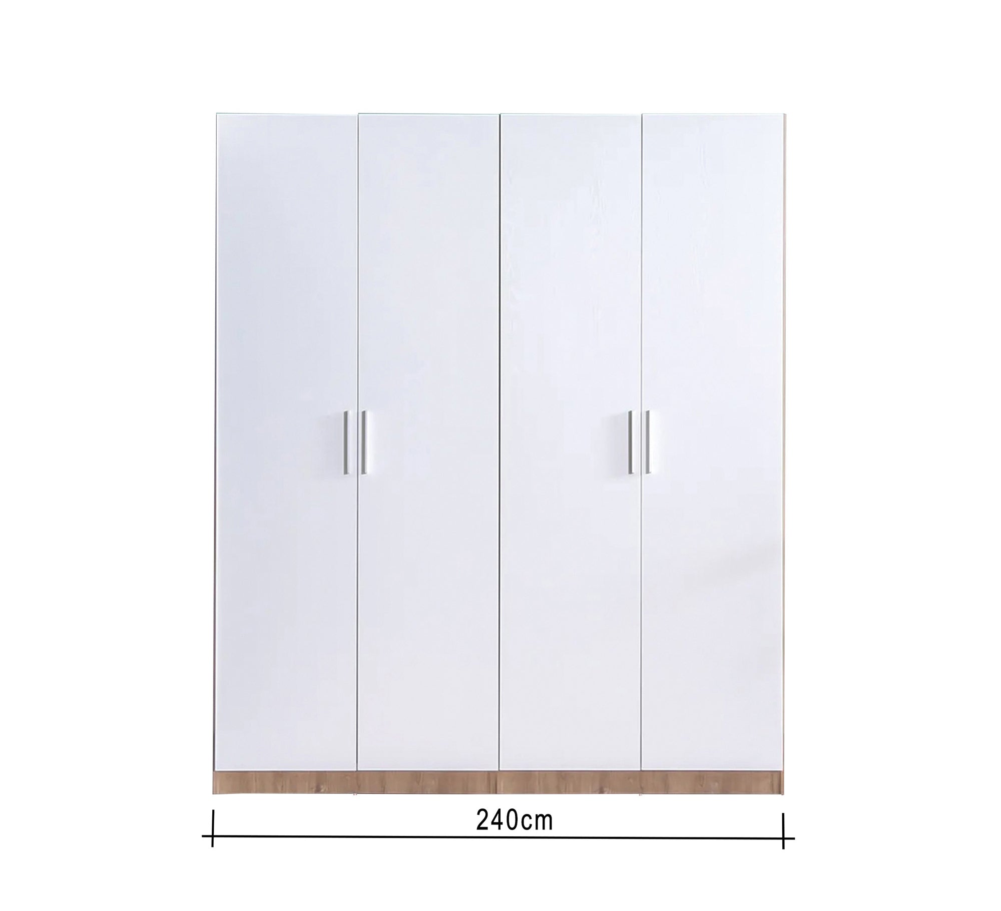 Serenity Spaces: White & Brown Wooden Master Bedroom - Vitrine Furniture - Bed Sets