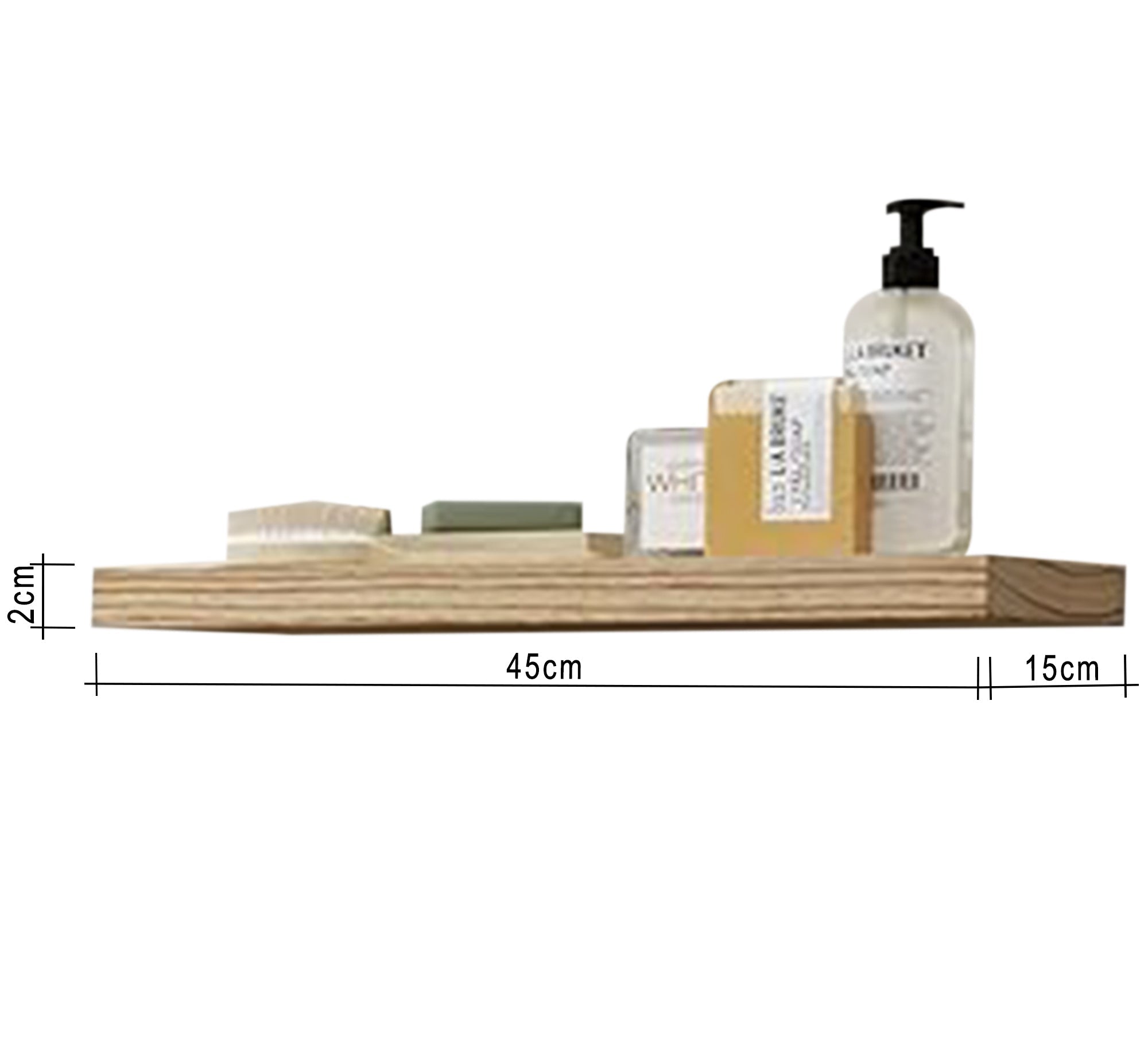 Set of Floating Swedish Wood Wall Shelves - Vitrine Furniture - Décor