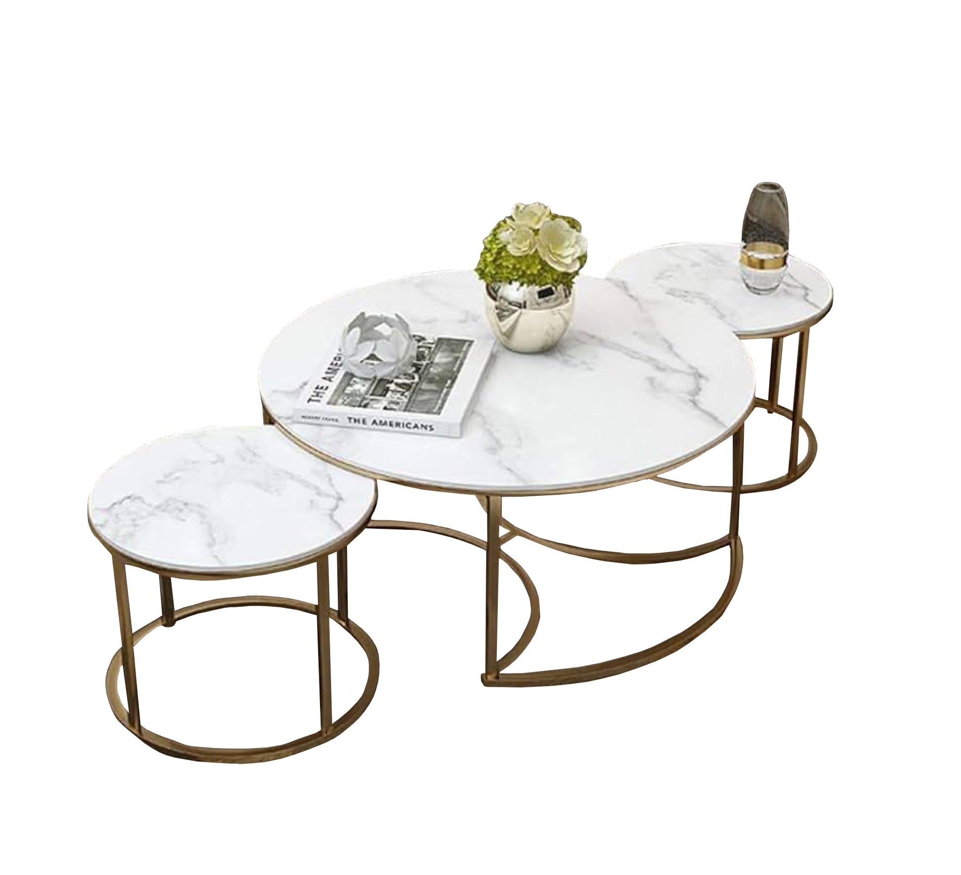 Set of three circular coffee tables - Vitrine Furniture - Furniture