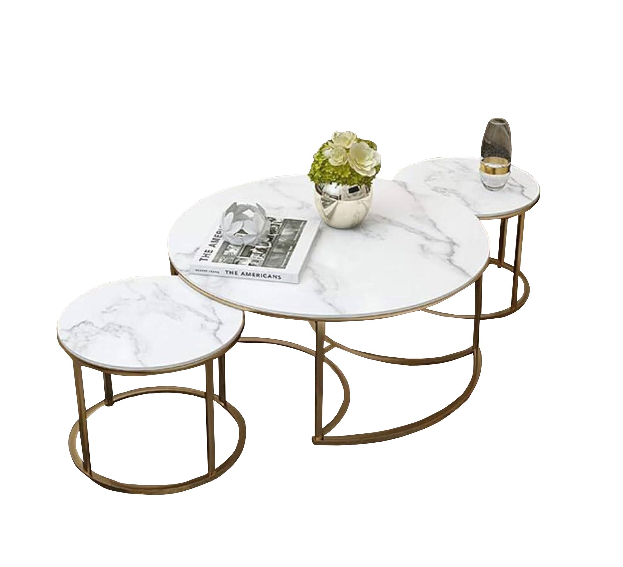 Set of three circular coffee tables - Vitrine Furniture - Furniture