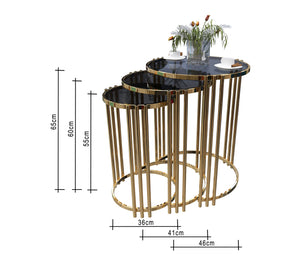 Set of three circular tables - Vitrine Furniture - Furniture