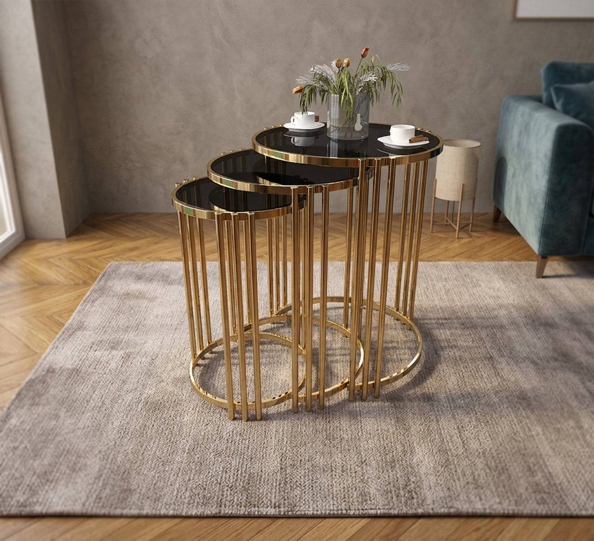 Set of three circular tables - Vitrine Furniture - Side Tables