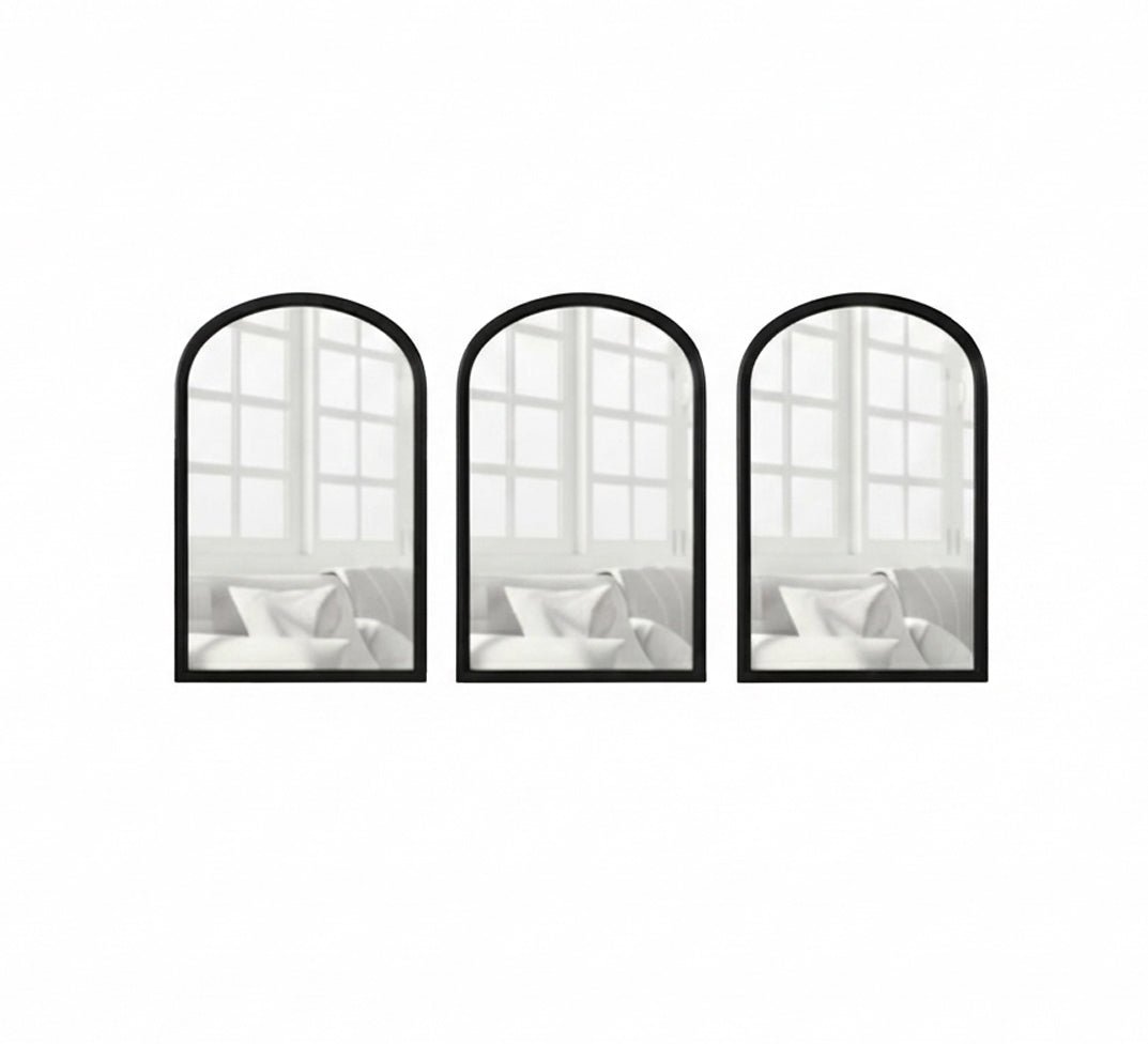 Set of Three Curved Wall Mirrors - Vitrine Furniture - Mirrors