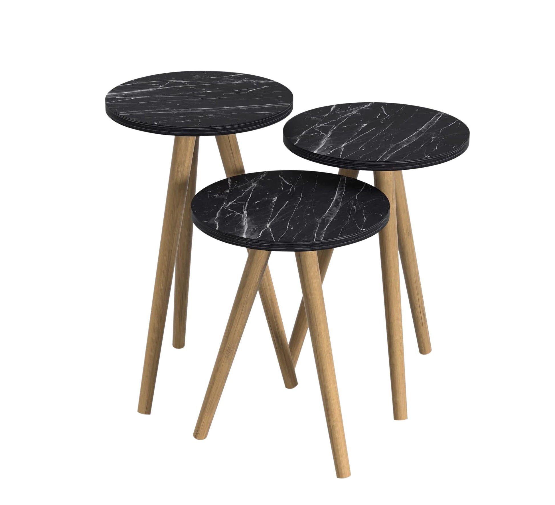Set of three small circular tables - Vitrine Furniture - Furniture