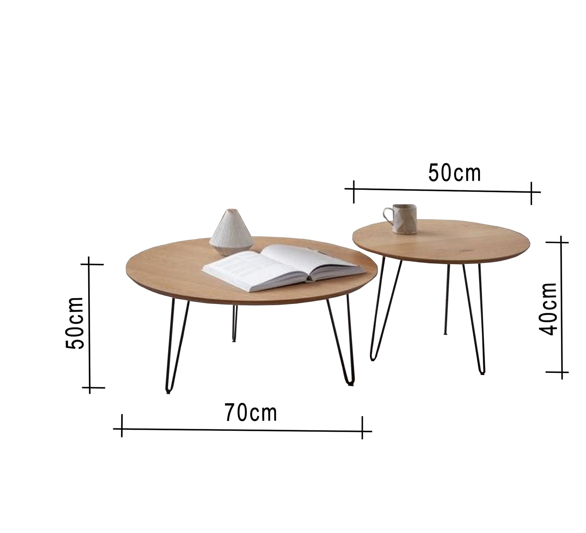 Set of two circular coffee tables - Vitrine Furniture - Furniture