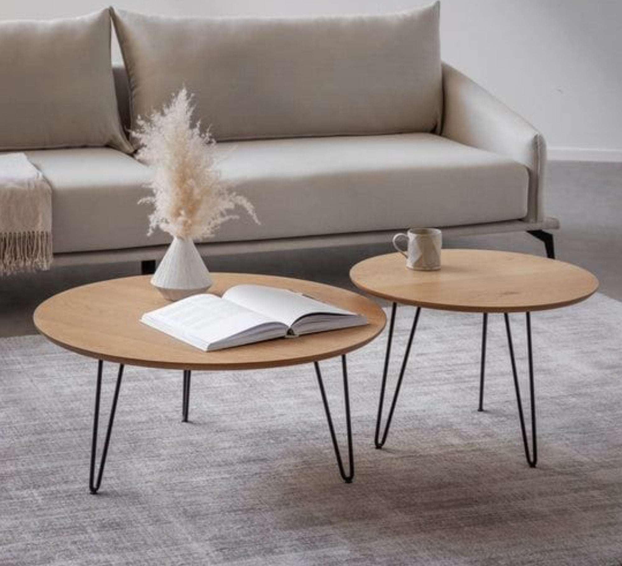 Set of two circular coffee tables - Vitrine Furniture - Furniture