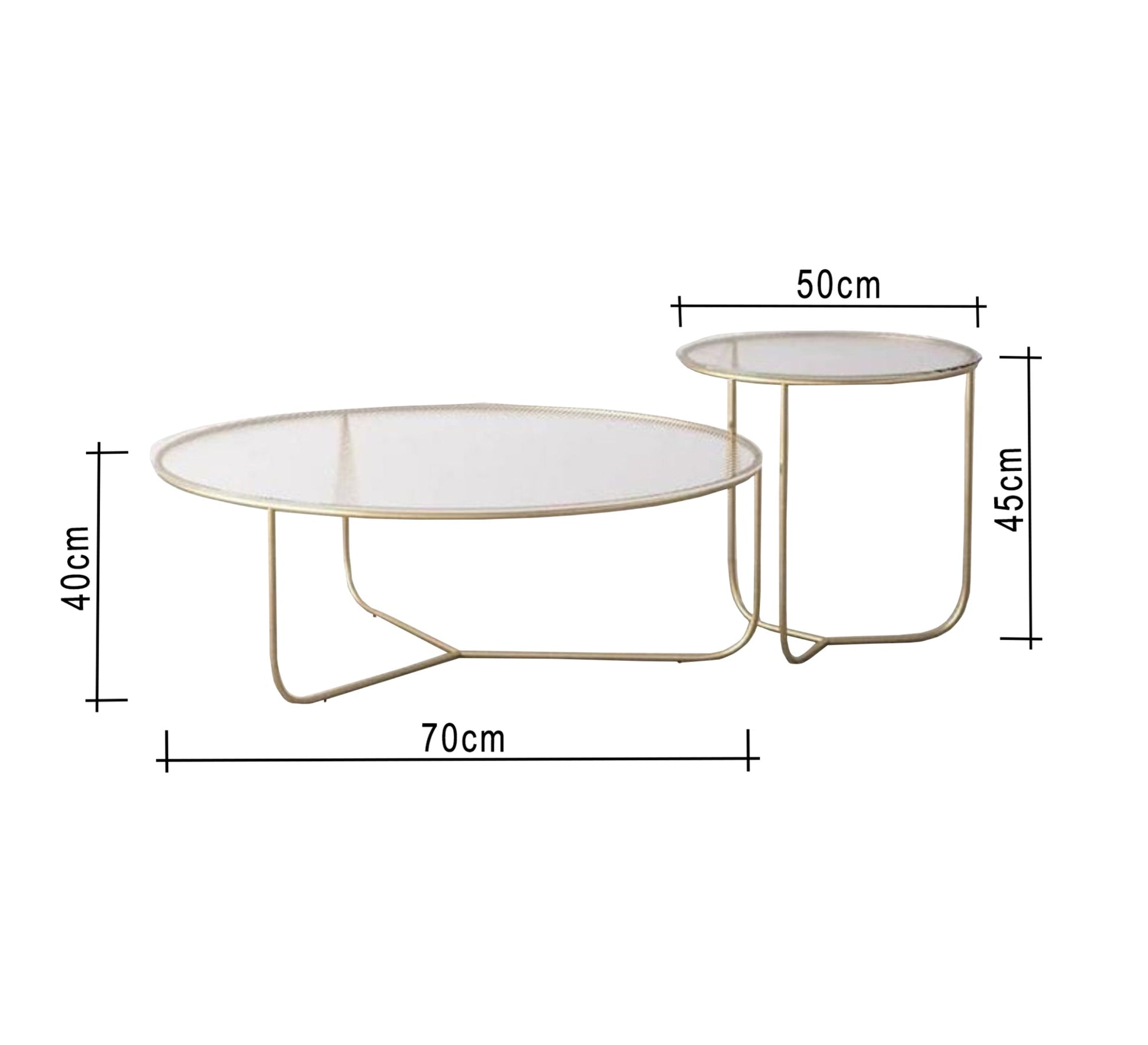 Set of Two Living Room Center Tables - Vitrine Furniture - Furniture