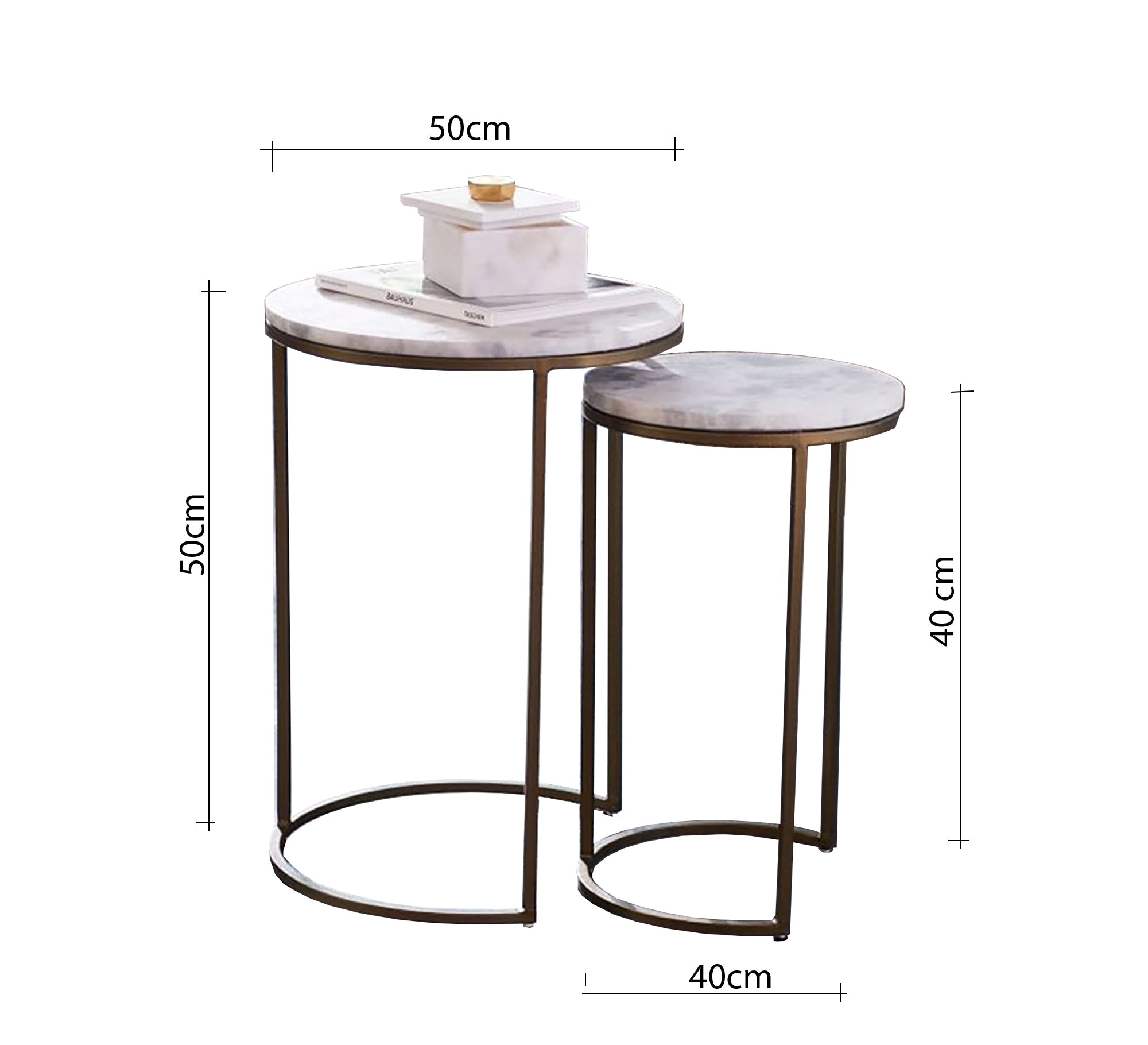 Set of two small side tables - Vitrine Furniture - Furniture