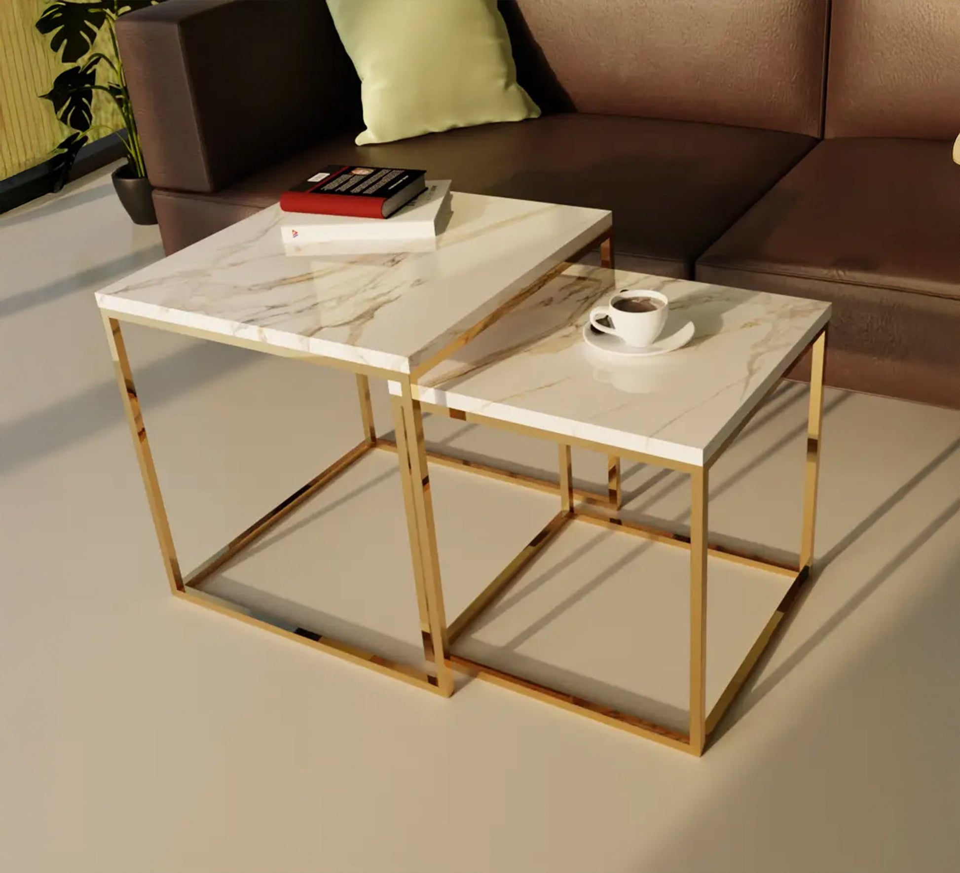 Set of two square coffee tables - Vitrine Furniture - Furniture