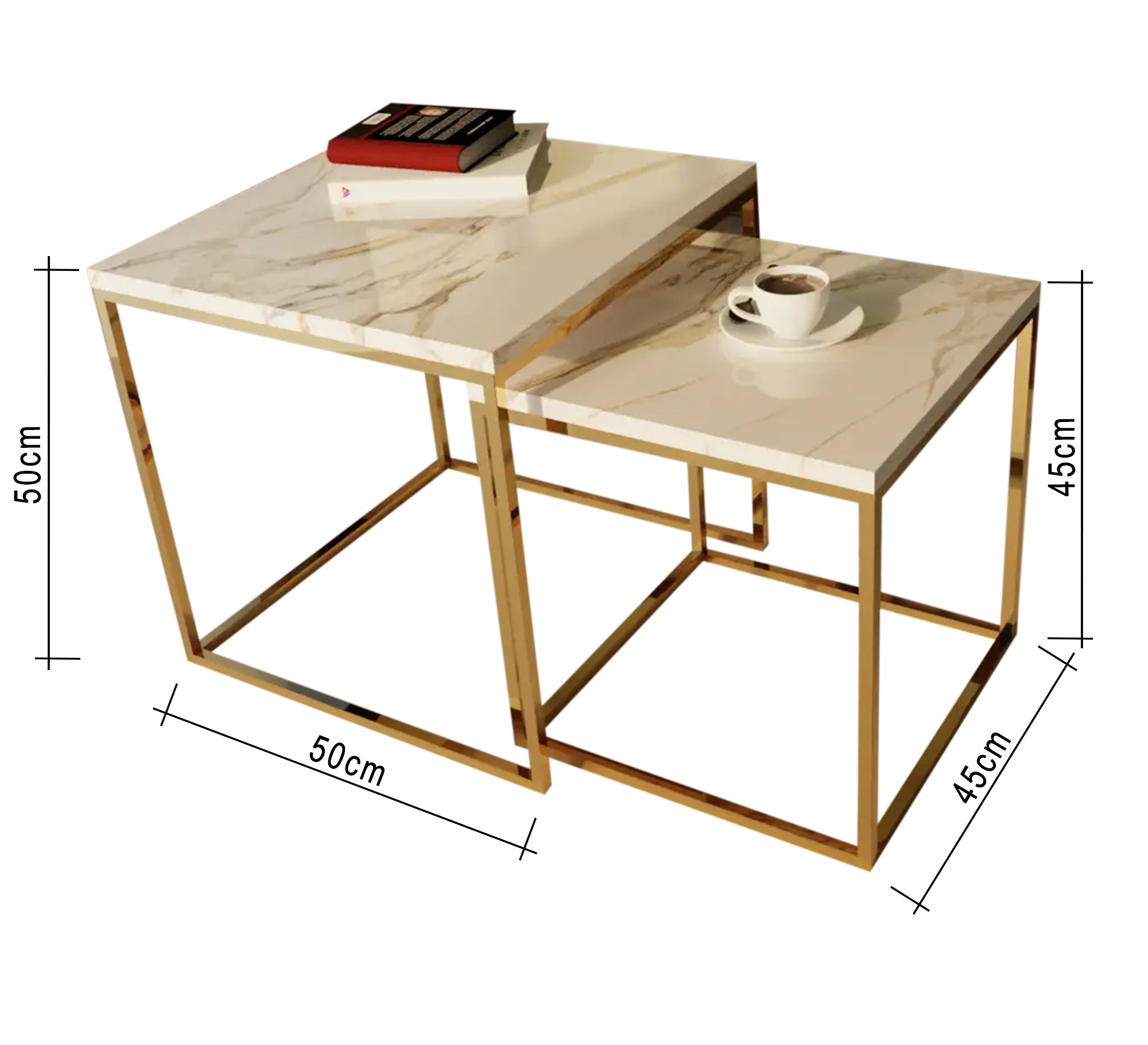 Set of two square coffee tables - Vitrine Furniture - Furniture