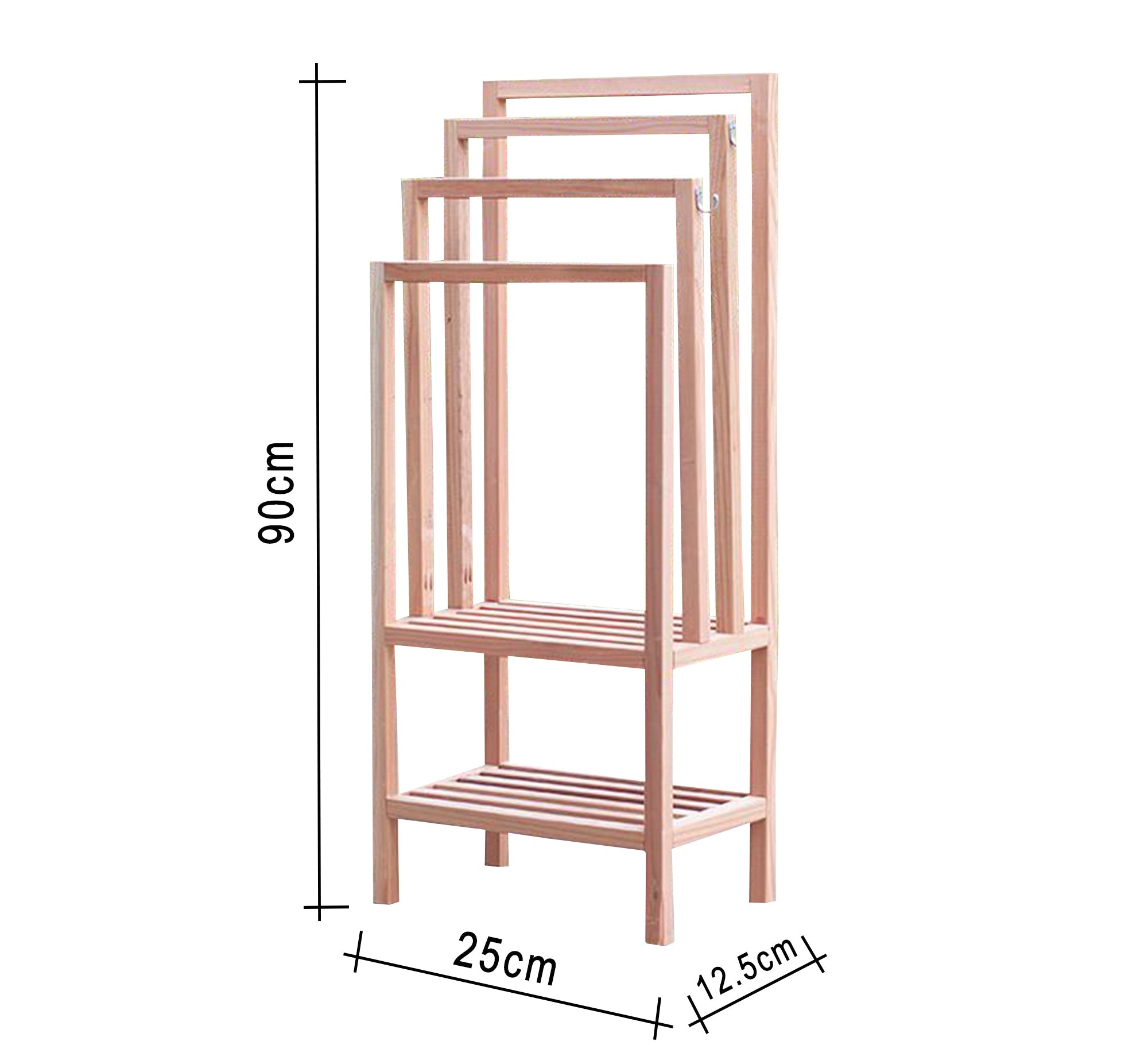 Shelf unit with attached four - tier top hanger - Vitrine Furniture - Furniture