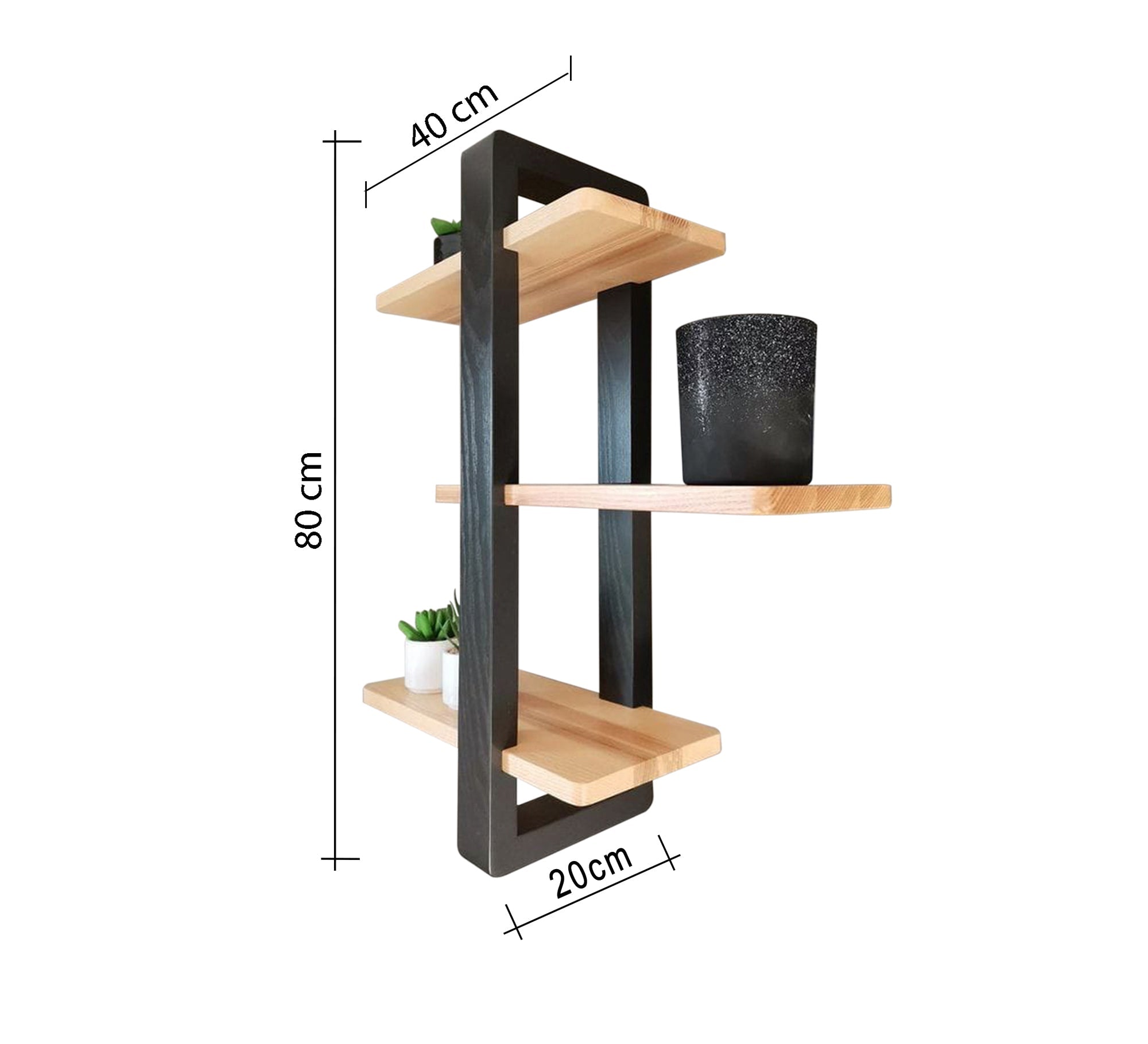 Shelving unit 40 cm, musky wood - Vitrine Furniture - Furniture