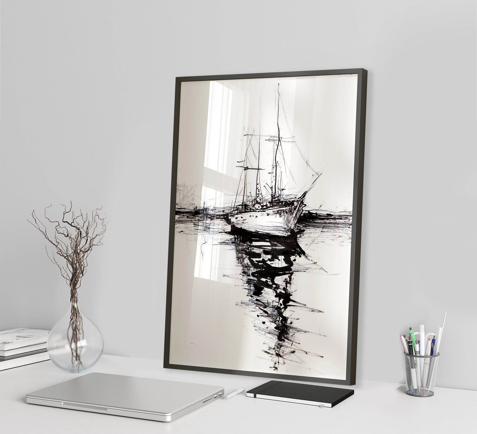 Ship dashboard with black frame - Vitrine Furniture - Décor