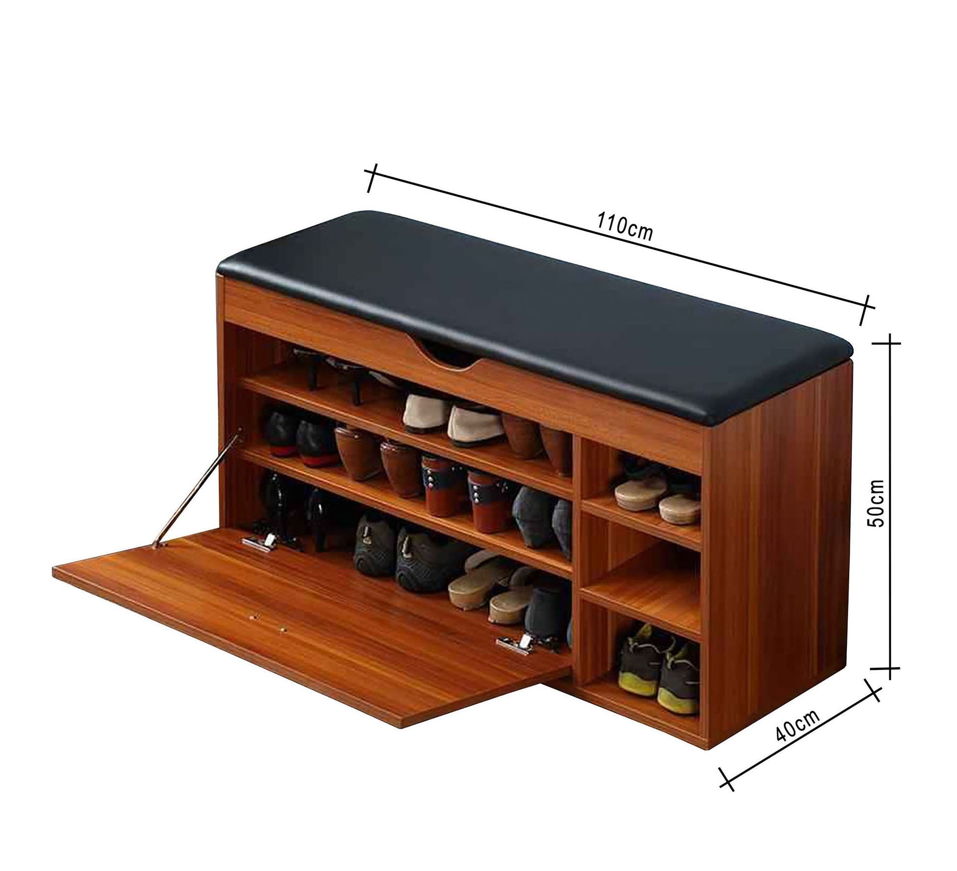 Shoe Rack: Seat, Flap, Stylish & Functional - Vitrine Furniture - Furniture