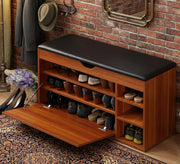 Shoe Rack: Seat, Flap, Stylish & Functional - Vitrine Furniture - Shoe Racks