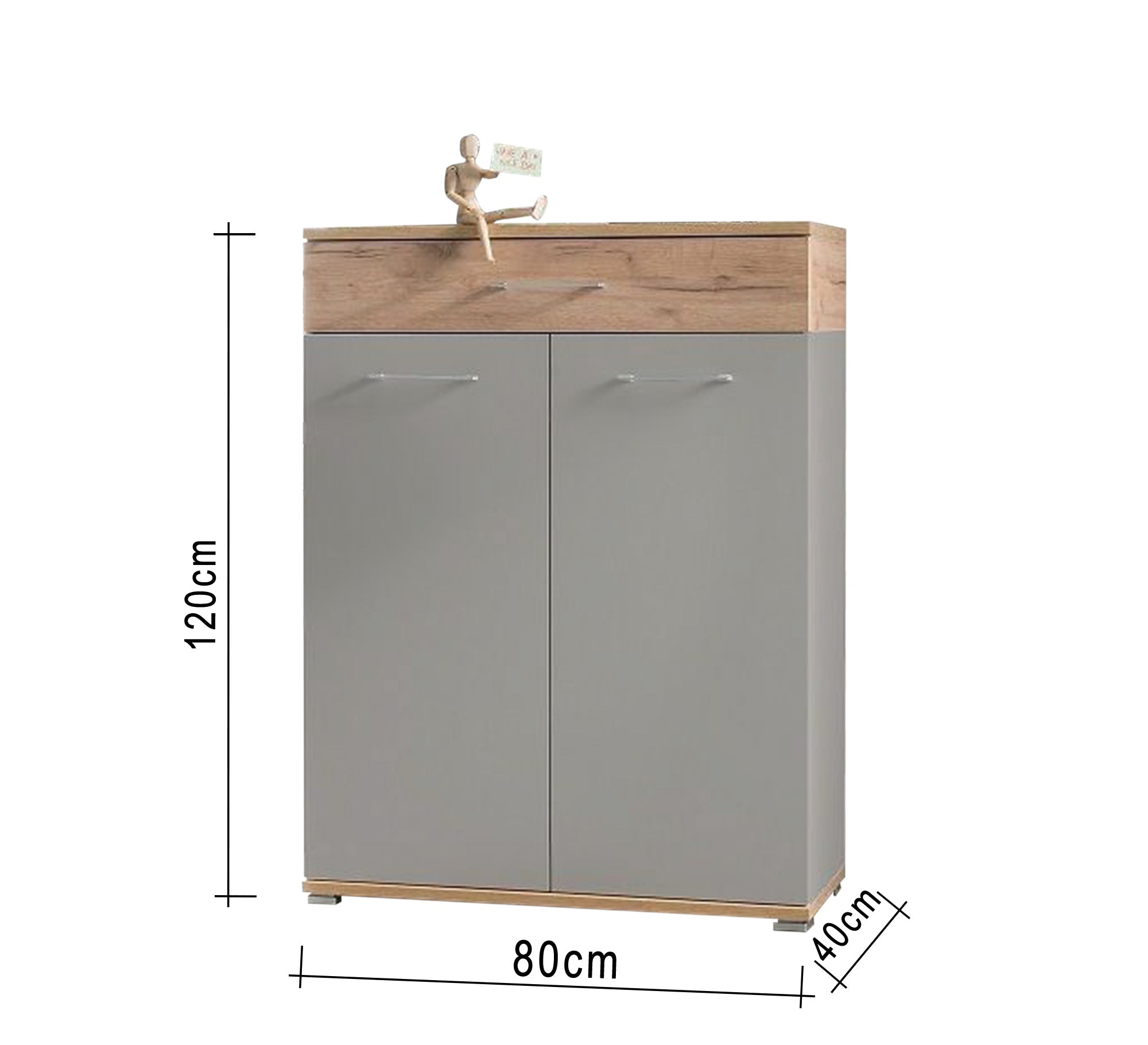 Shoe rack with drawers and hinged leaf - Vitrine Furniture - Furniture