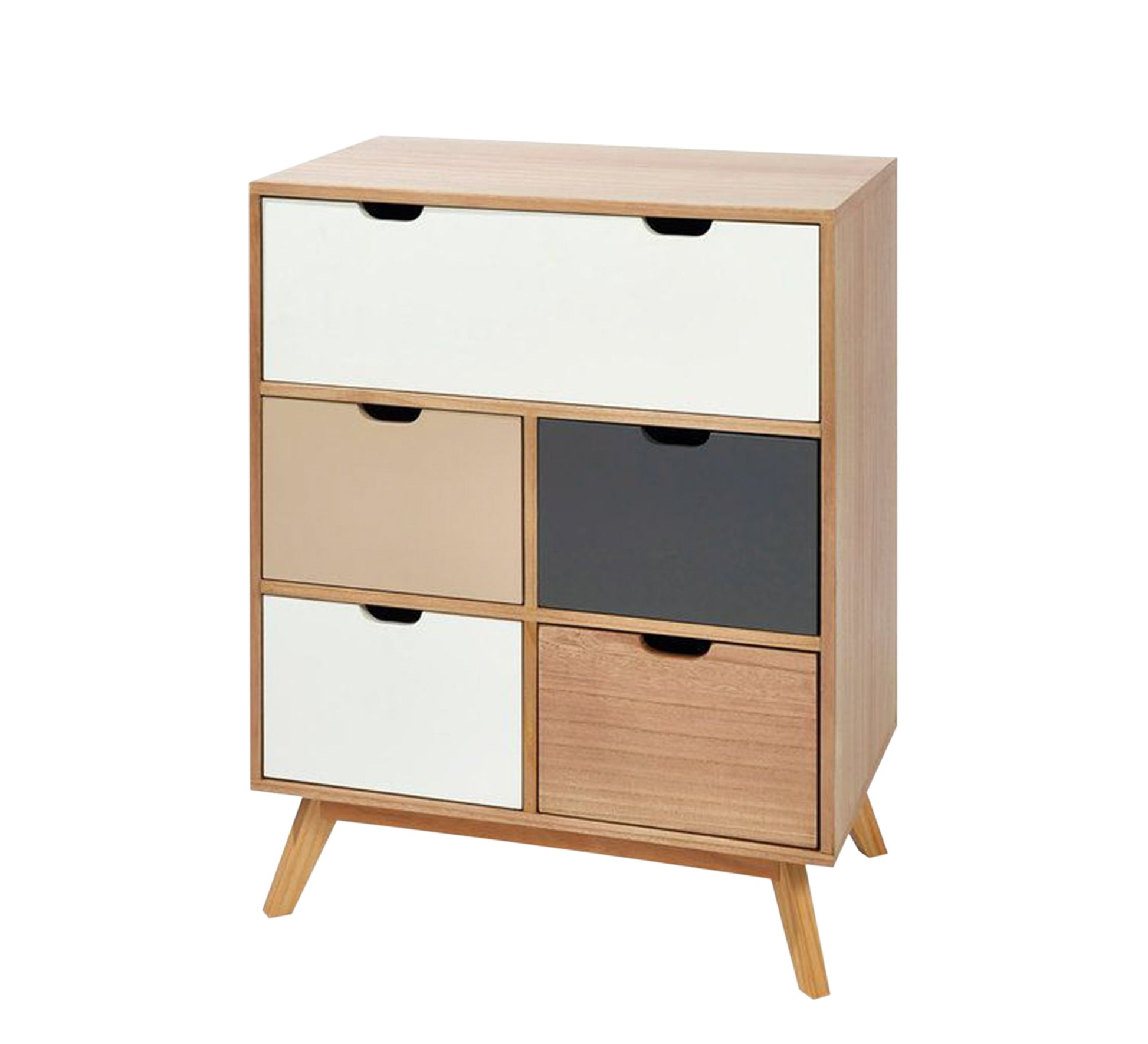 Shoe rack with five colorful flaps - Vitrine Furniture - Furniture