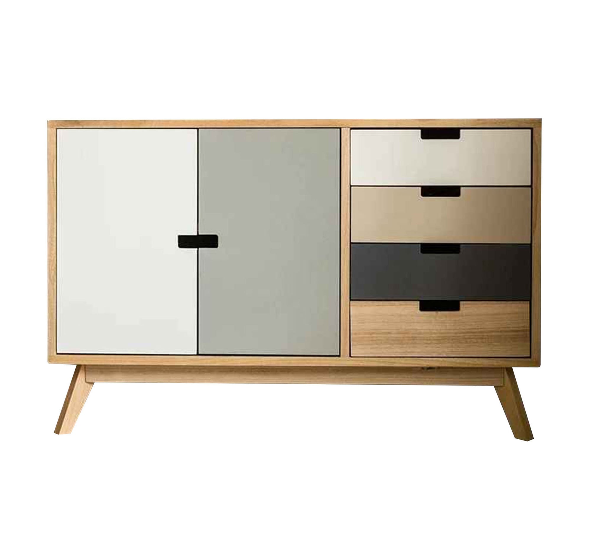 Shoe rack with high, slanted decorative legs - Vitrine Furniture - Furniture