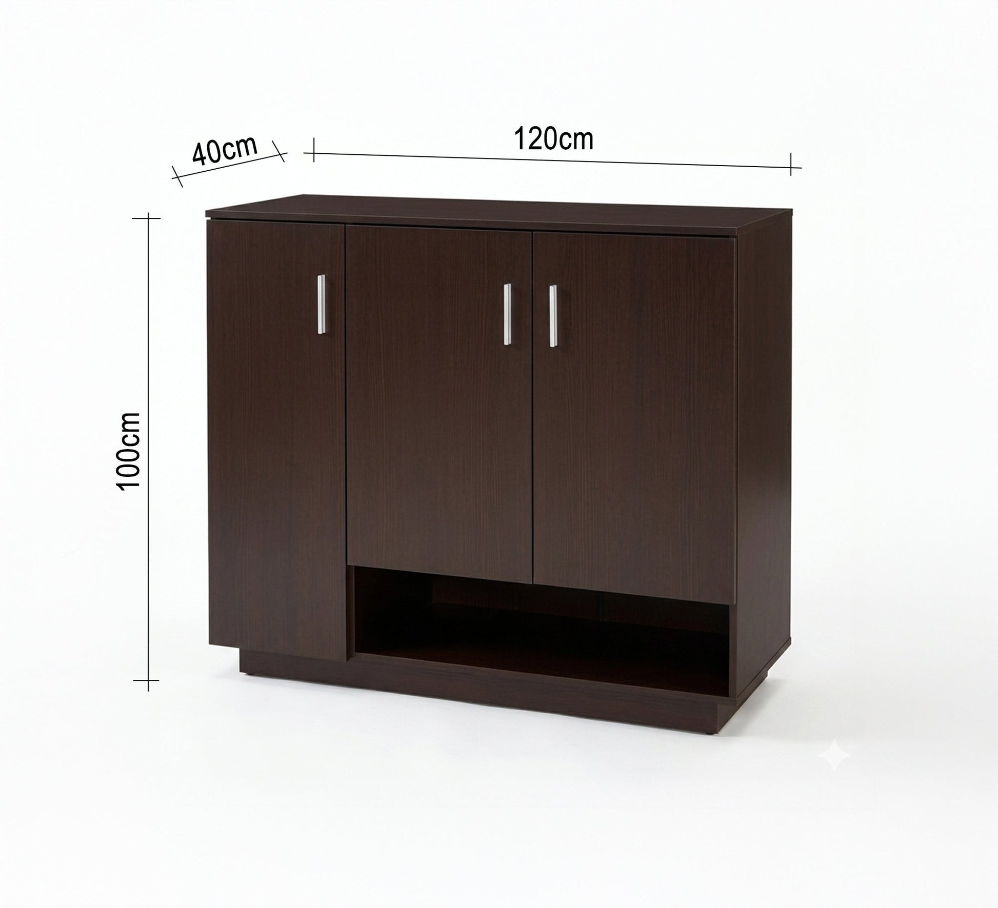 Shoe rack with open bottom shelf - Vitrine Furniture - Shoe Racks