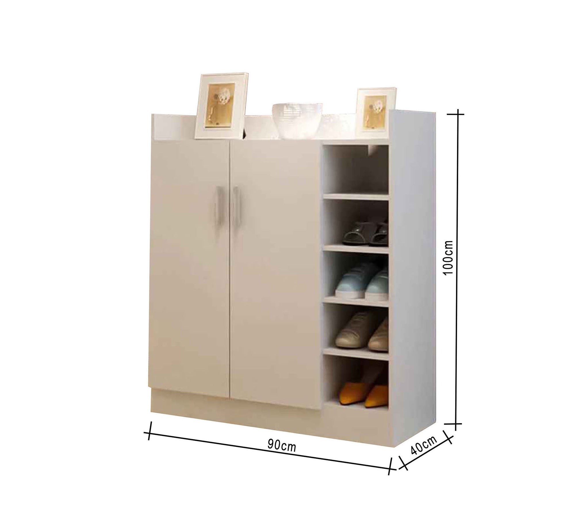 Shoe rack with open storage spaces - Vitrine Furniture - Furniture