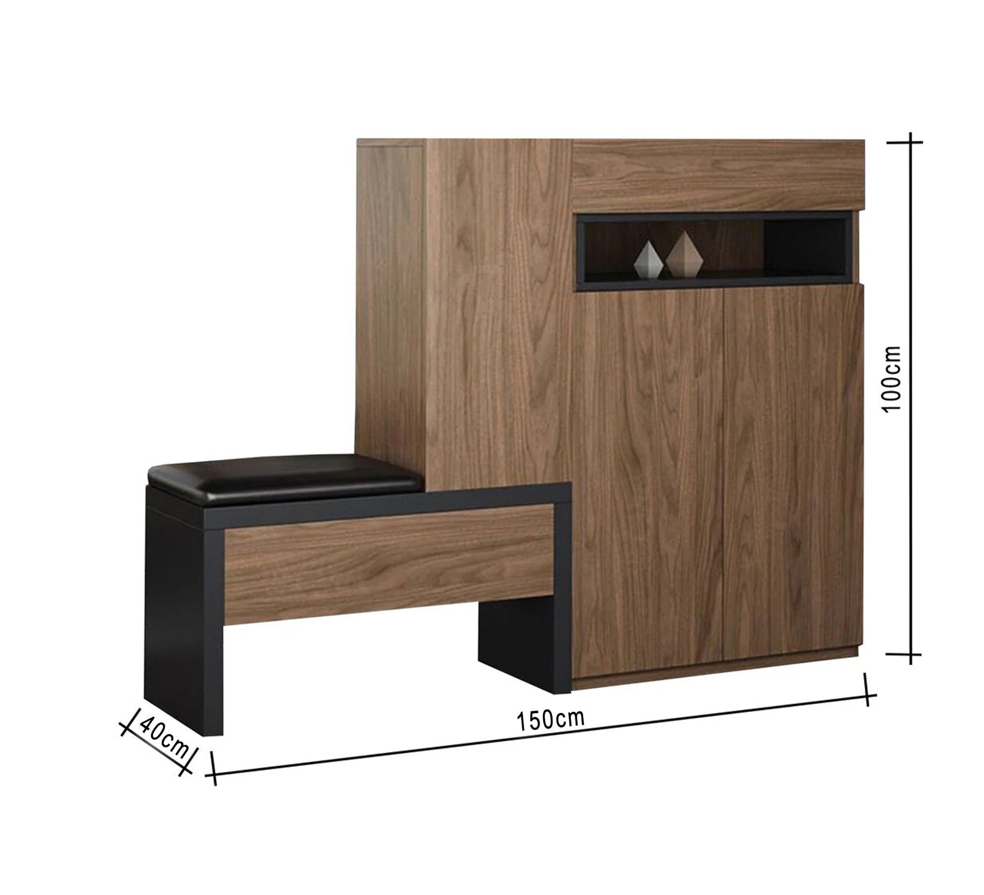 Shoe rack with side seat - Vitrine Furniture - Furniture