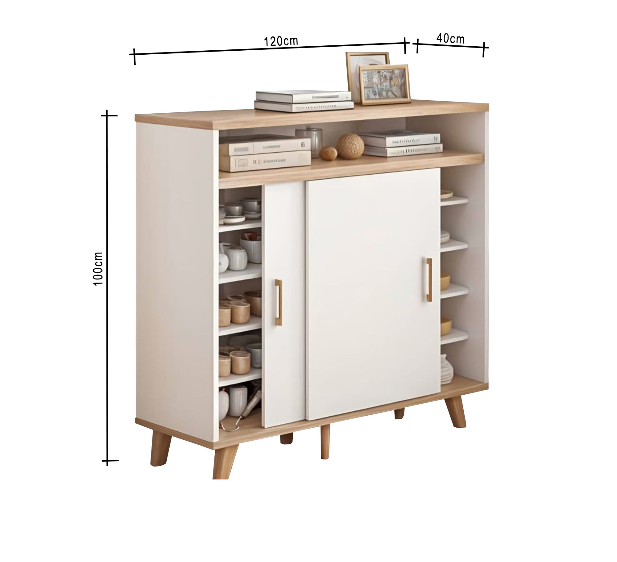 Shoe rack with sliding doors - Vitrine Furniture - Furniture