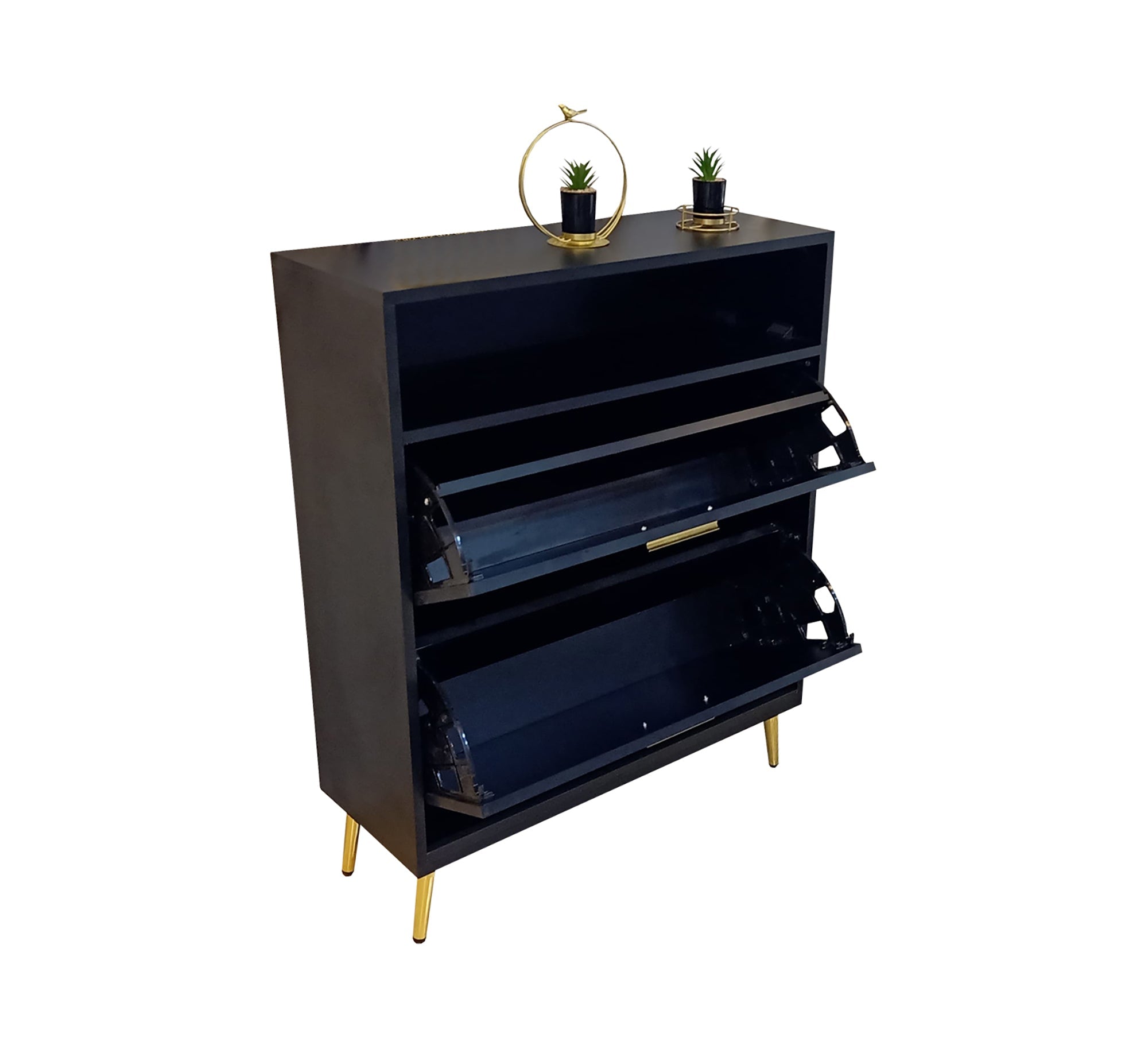 shoerack with two flip flaps - Vitrine Furniture - Furniture