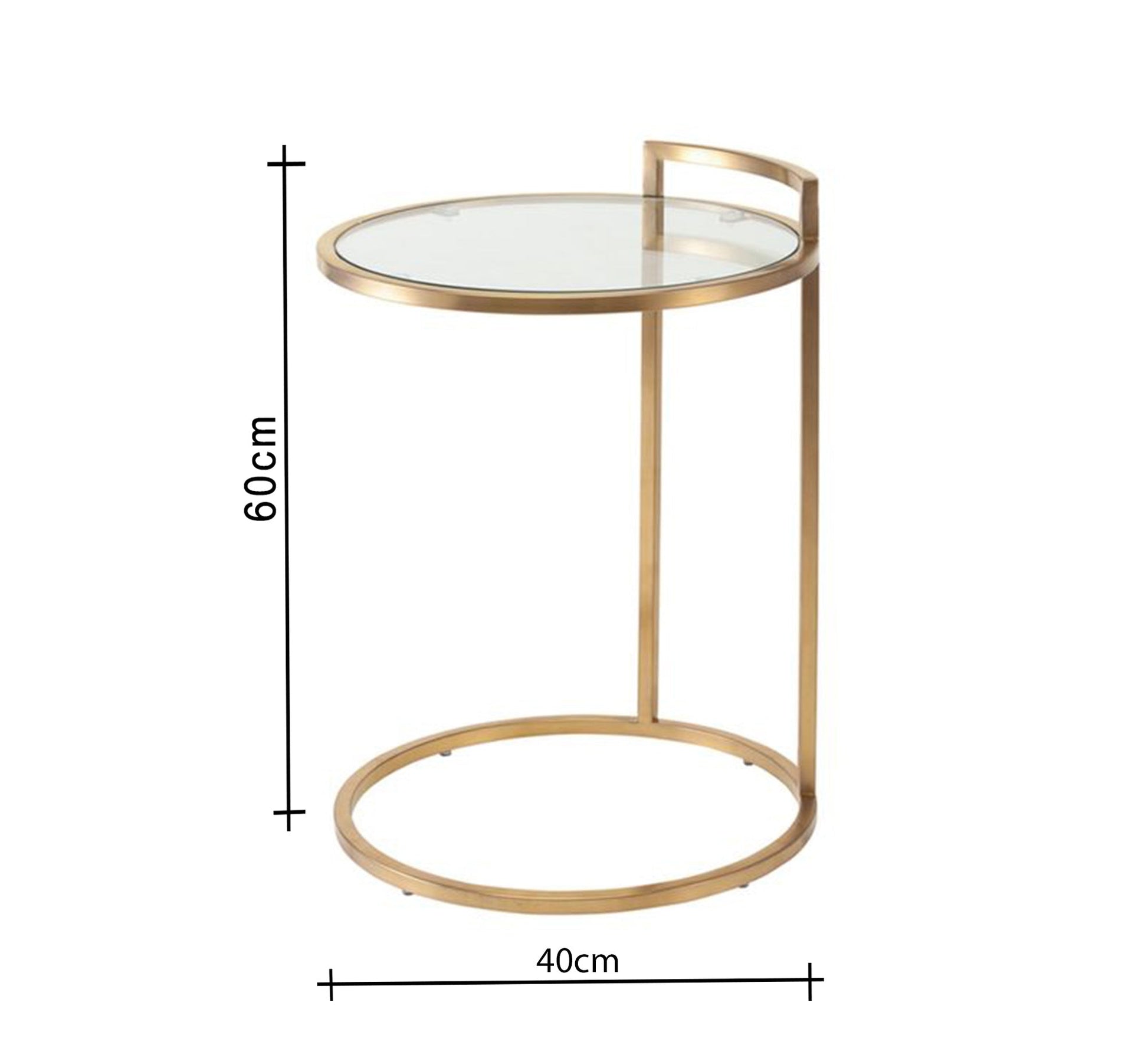 Side table with a circular structure in gold - Vitrine Furniture - Furniture