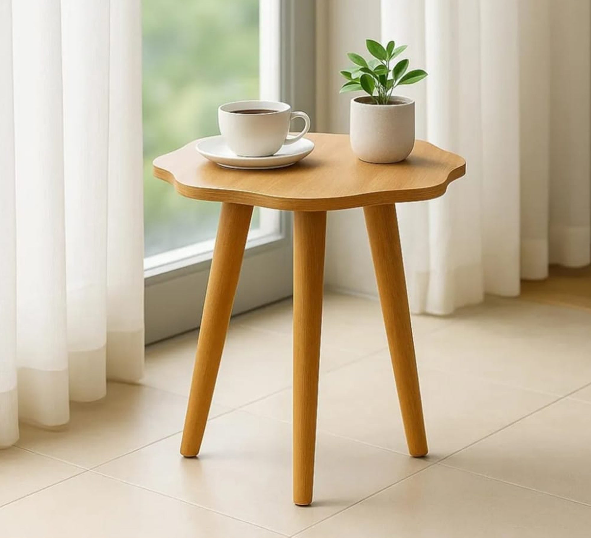 Side table with a rose-shaped top - Vitrine Furniture - Side Tables